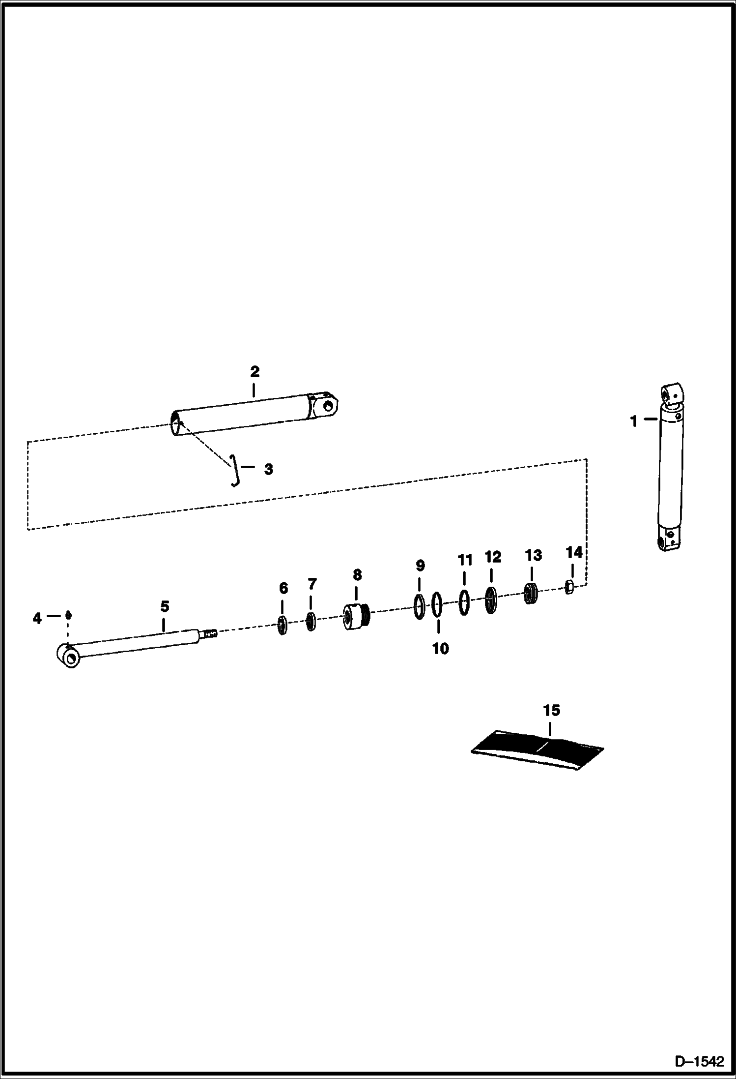 Схема запчастей Bobcat BACKHOE - BACKHOE (Stabilizer Cylinder) (911 00101 - 00167) 911 BACKHOE