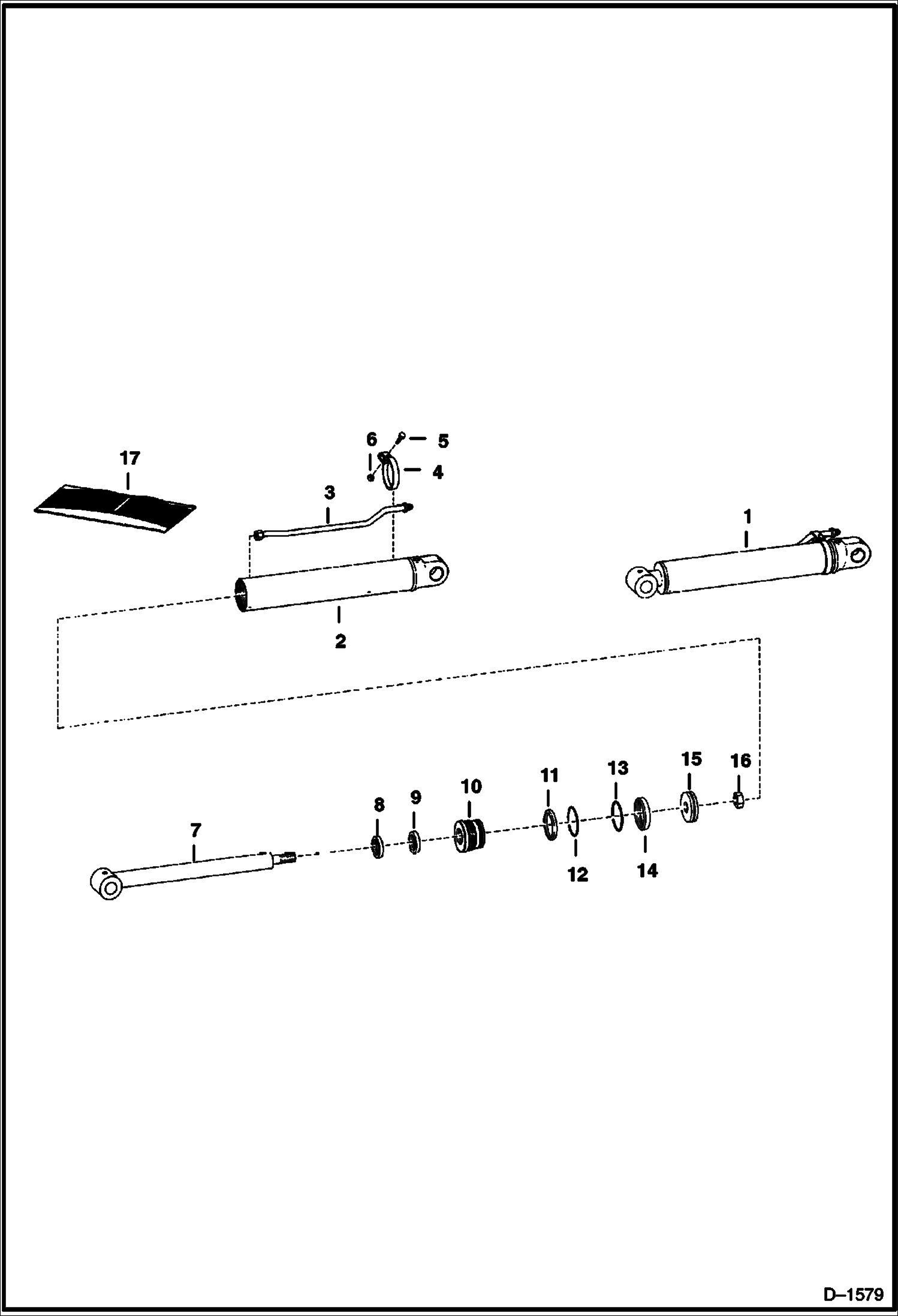 Схема запчастей Bobcat BACKHOE - BACKHOE (Bucket Cylinder) (909) 909 BACKHOE