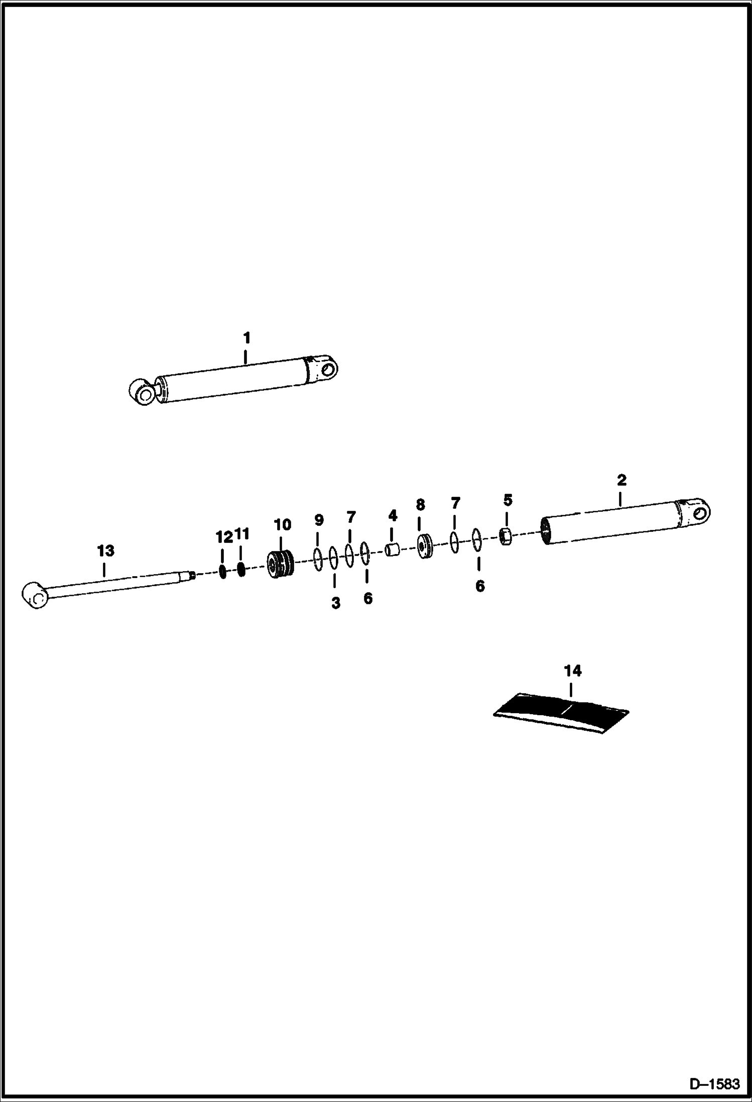 Схема запчастей Bobcat Articulated Loaders - TILT CYLINDER HYDRAULIC SYSTEM