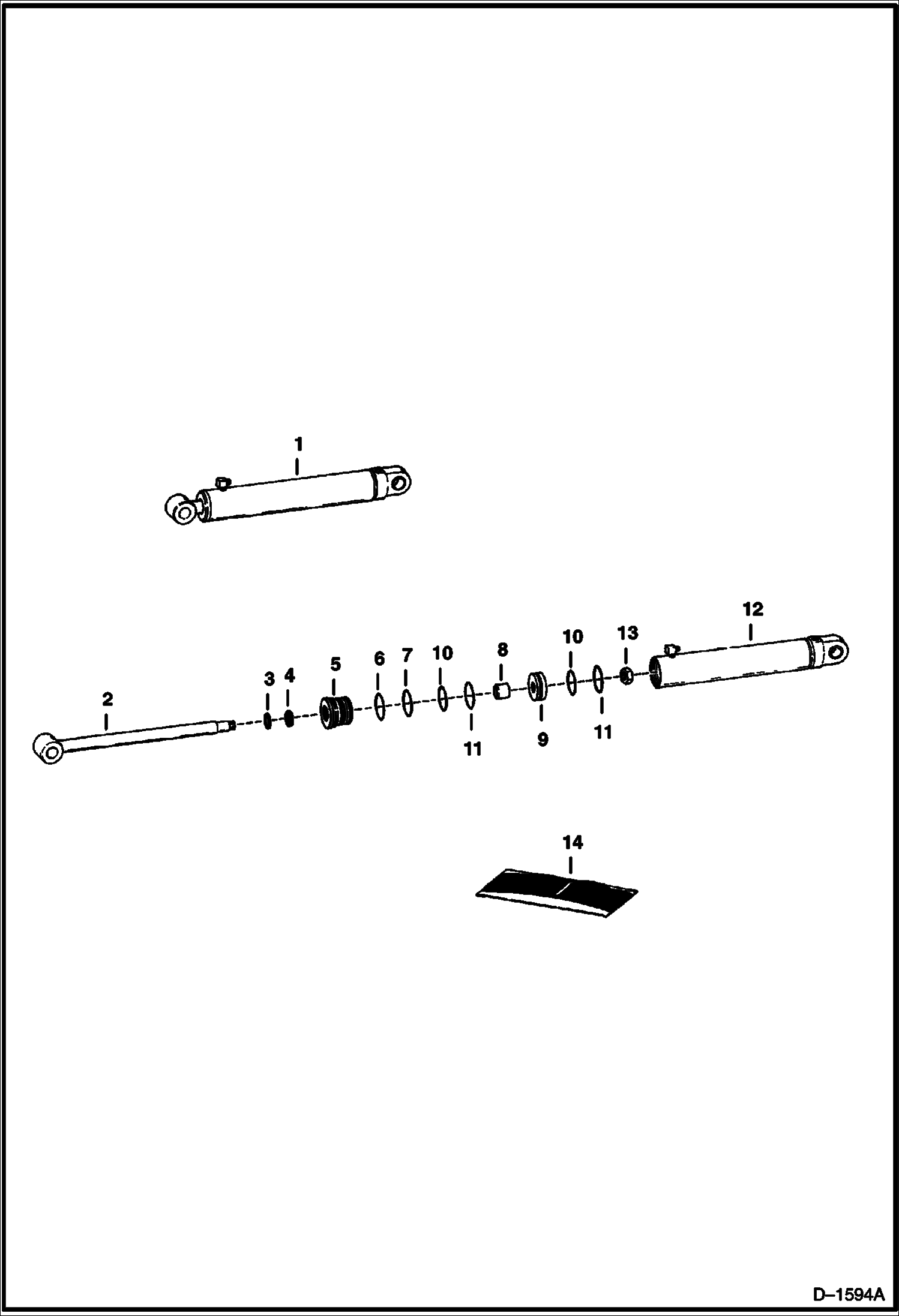 Схема запчастей Bobcat BACKHOE - BACKHOE (Boom & Dipperstick Cylinder) (911B) 911B/914B BACKHOE