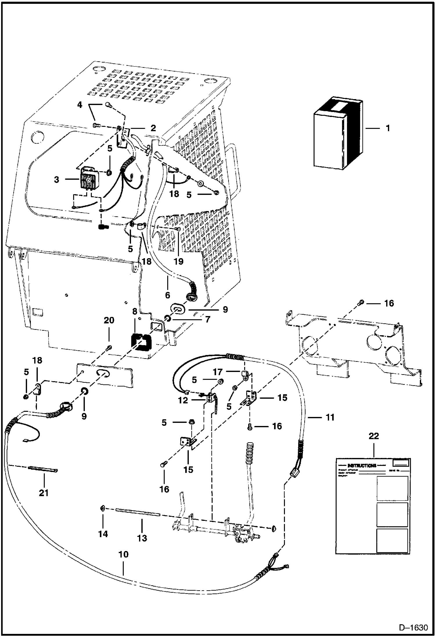 Схема запчастей Bobcat 400s - BACK-UP ALARM ACCESSORIES & OPTIONS