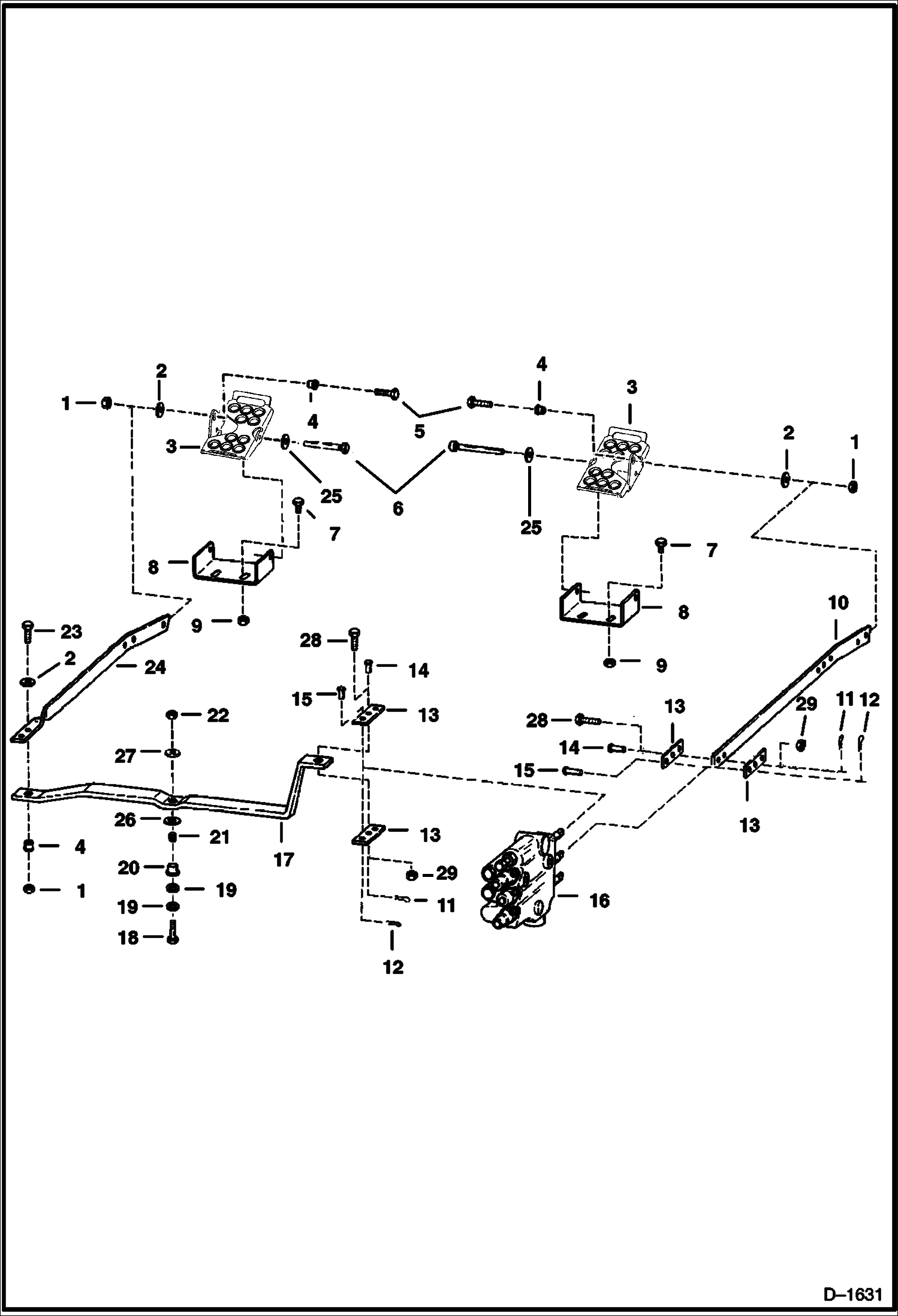 Схема запчастей Bobcat 700s - CONTROL PEDALS (S/N 15001 & Above) HYDRAULIC SYSTEM