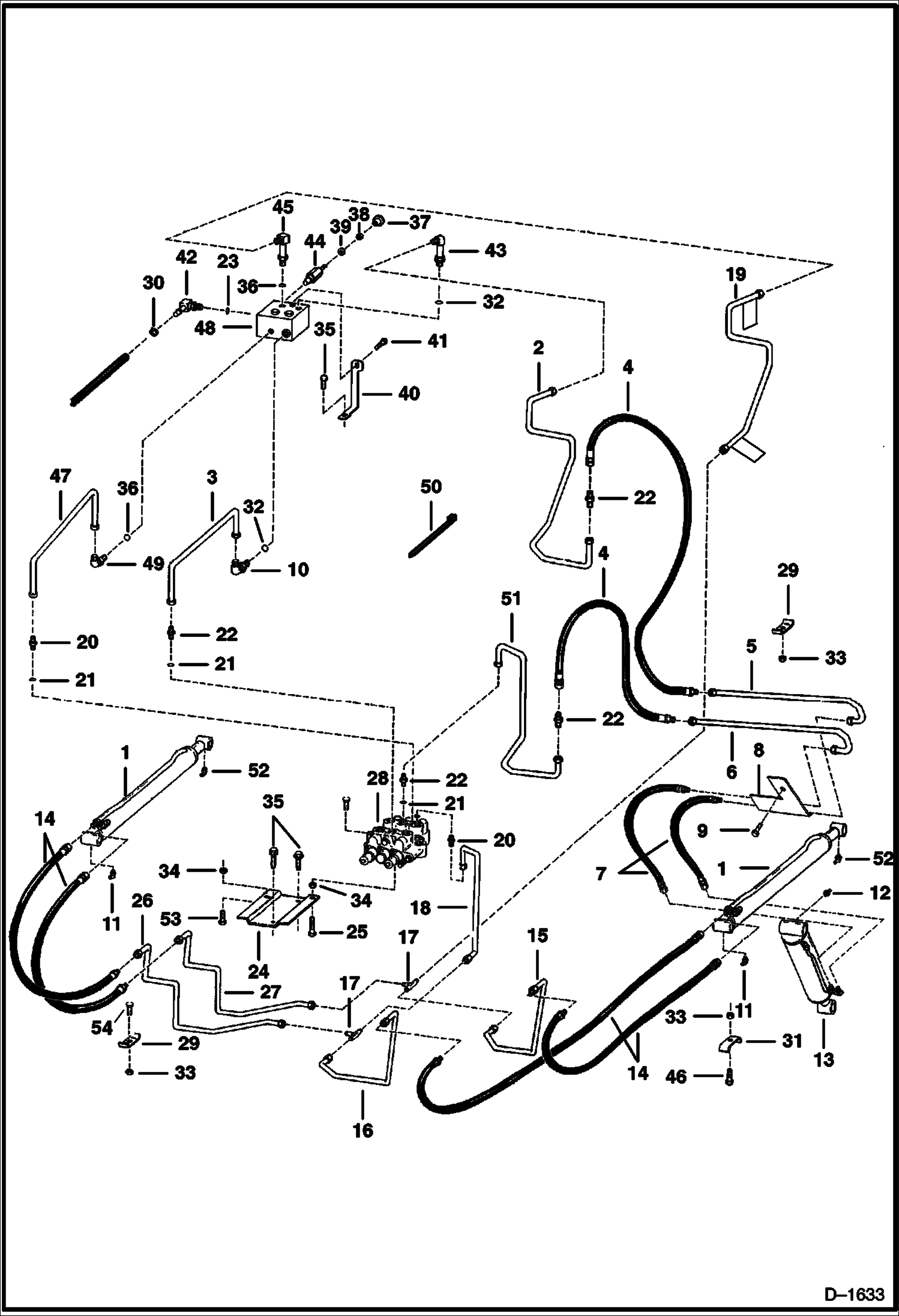 Схема запчастей Bobcat 400s - HYDRAULIC CIRCUITRY HYDRAULIC SYSTEM