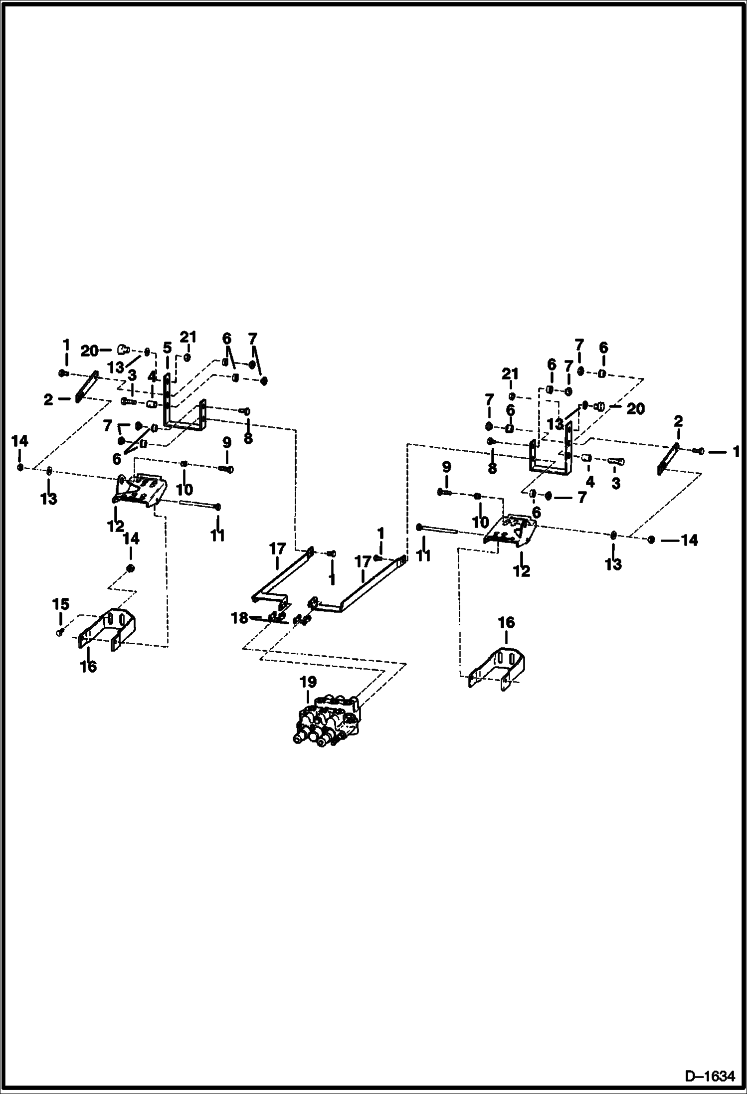 Схема запчастей Bobcat 400s - CONTROL PEDALS HYDRAULIC SYSTEM