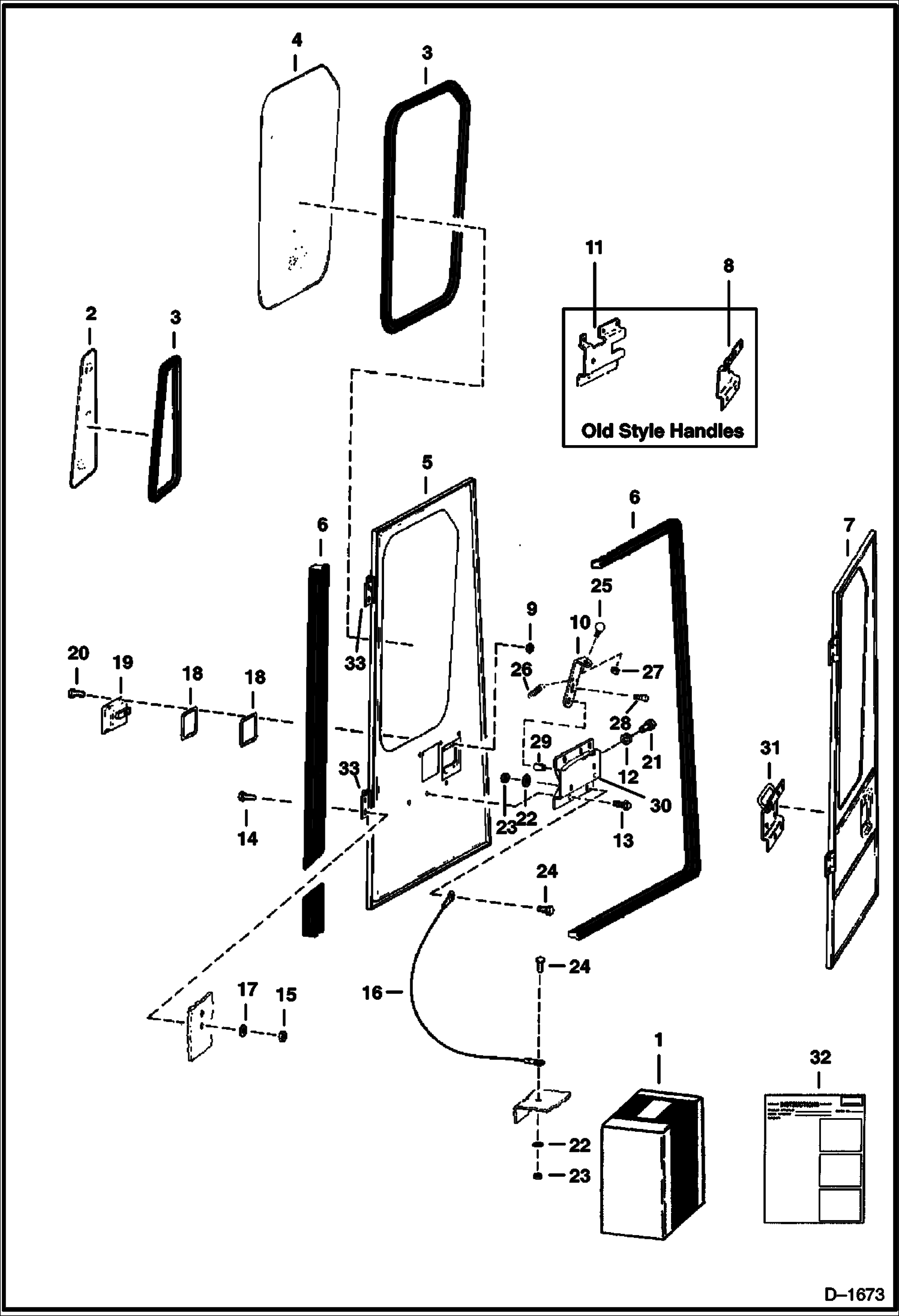 Схема запчастей Bobcat Articulated Loaders - CAB ENCLOSURE ACCESSORIES & OPTIONS