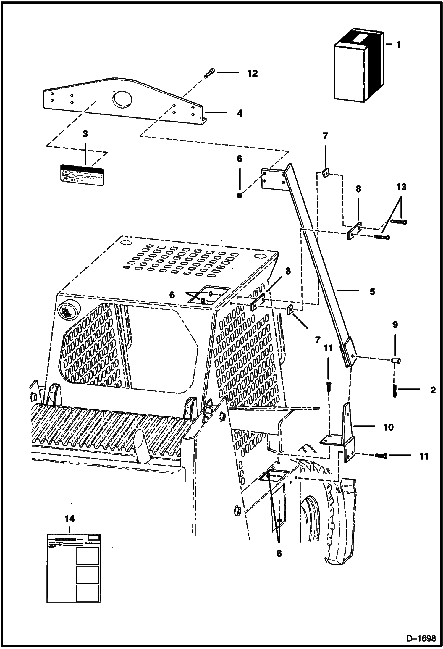 Схема запчастей Bobcat 800s - SINGLE POINT LIFT KIT ACCESSORIES & OPTIONS