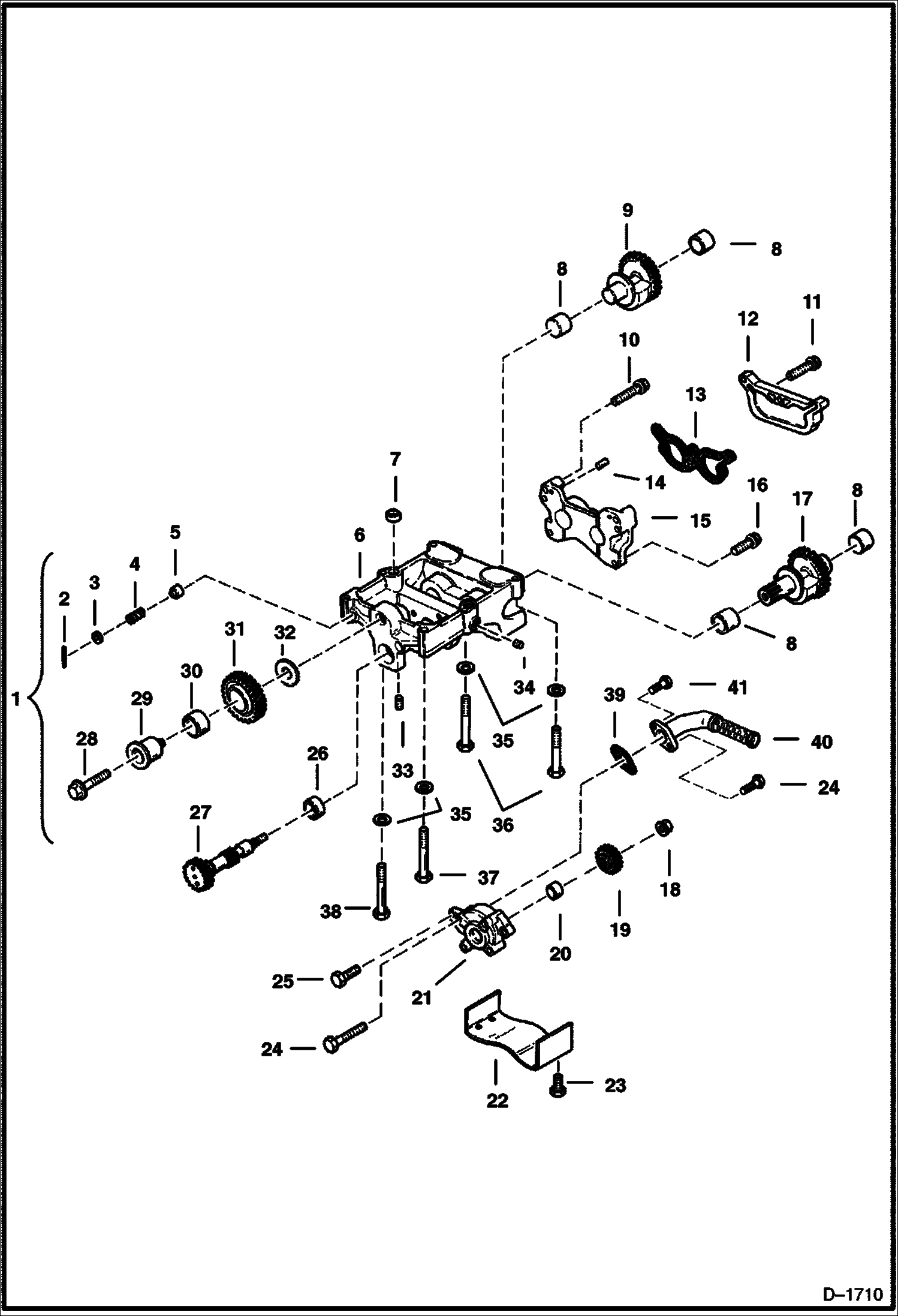 Схема запчастей Bobcat 900s - BALANCER UNIT (Engine S/N 70095U967562L & Above) POWER UNIT