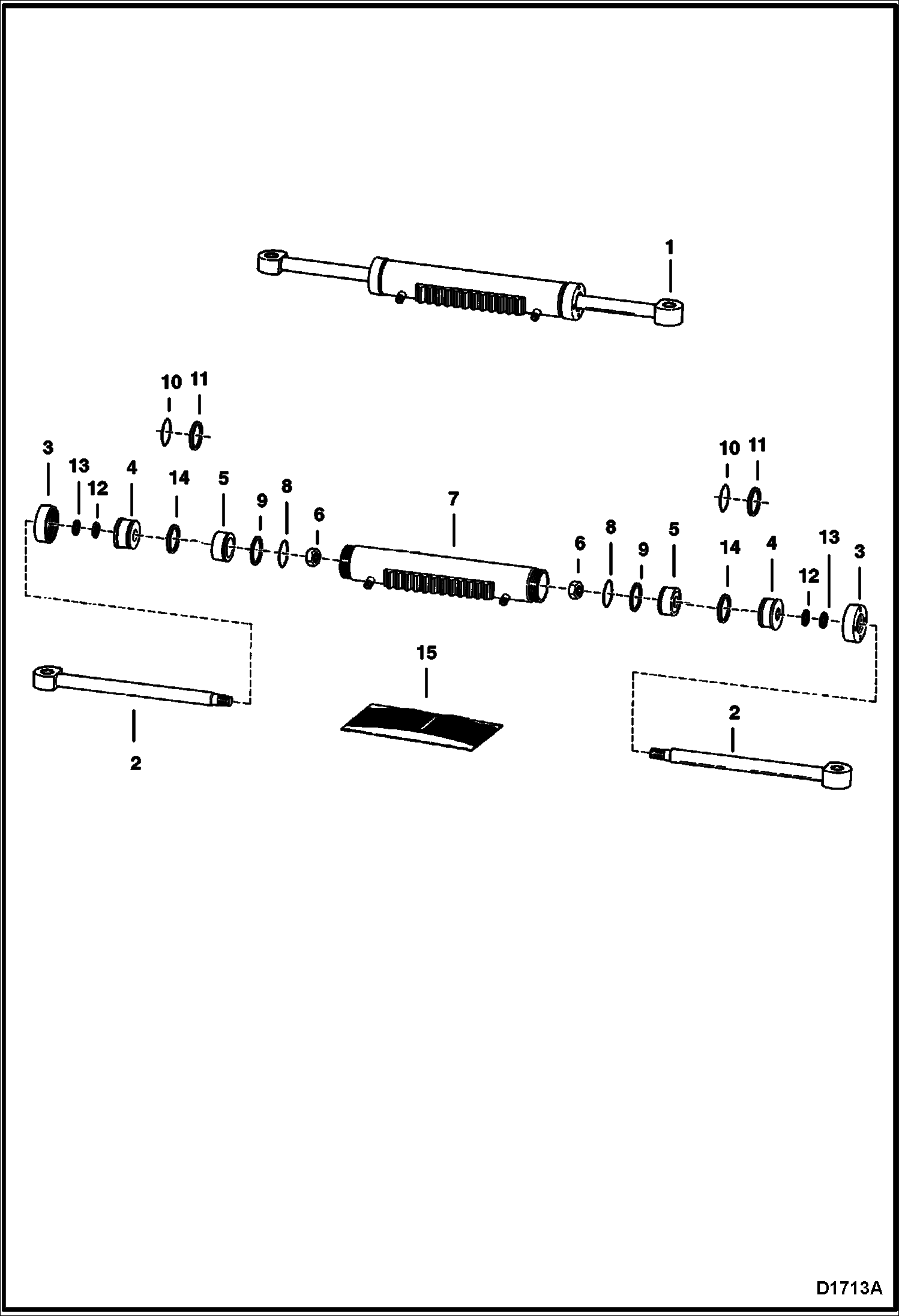 Схема запчастей Bobcat BACKHOE - BACKHOE (Swing Cylinder) (913) 913 BACKHOE