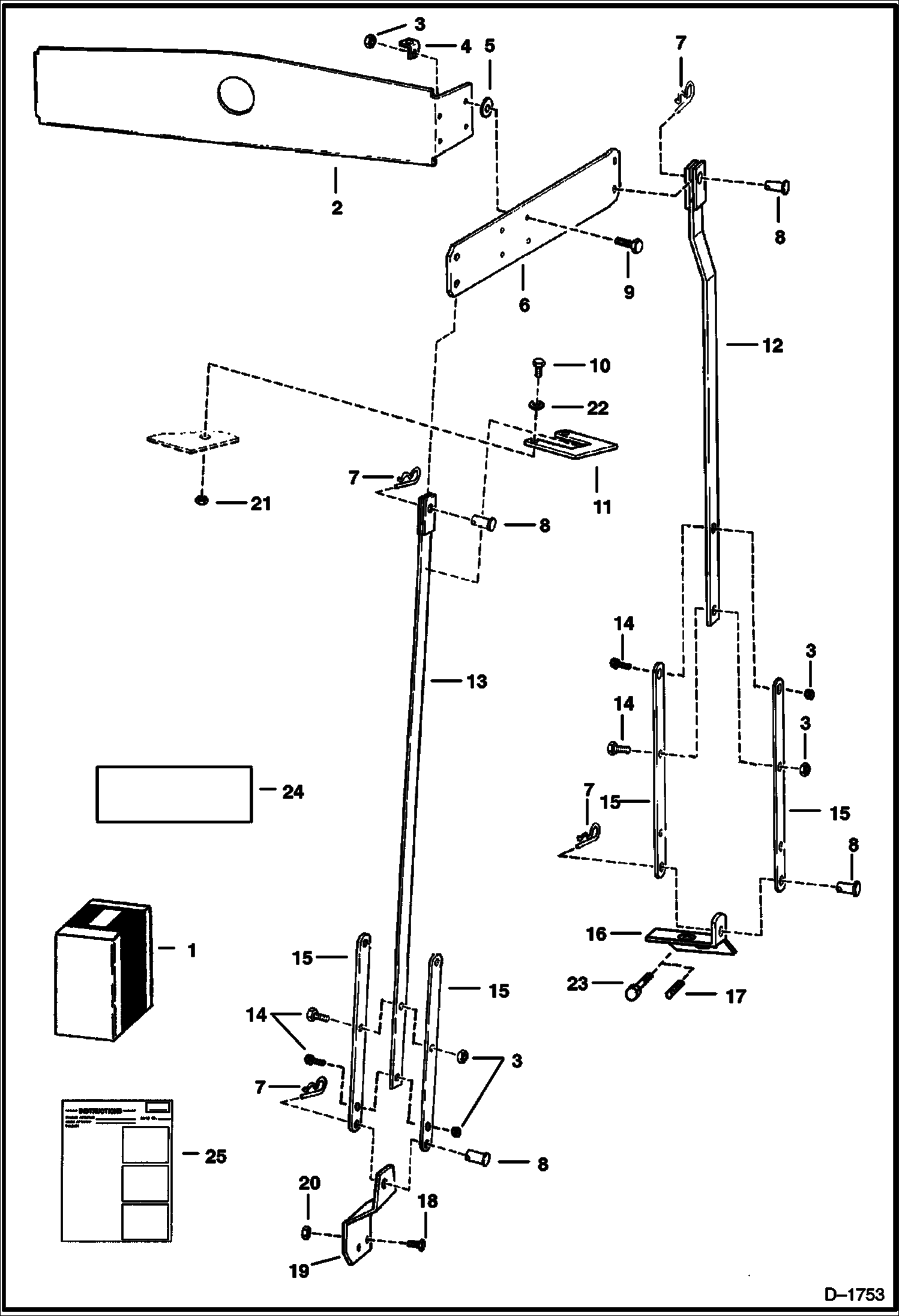 Схема запчастей Bobcat Articulated Loaders - SINGLE POINT LIFT ACCESSORIES & OPTIONS