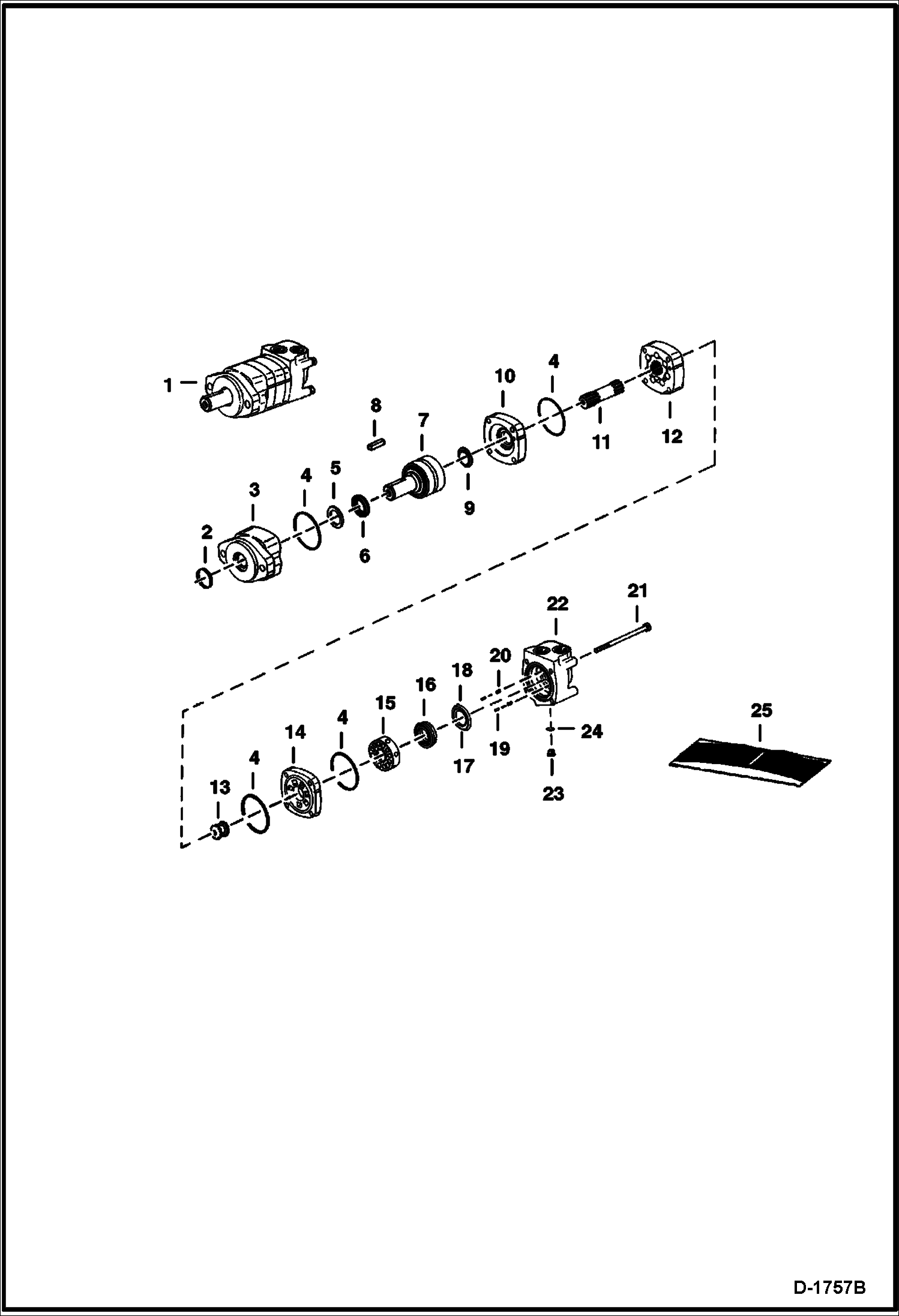 Схема запчастей Bobcat MOWER - MOWER (Drive Motor) (72 A8WB) Loader