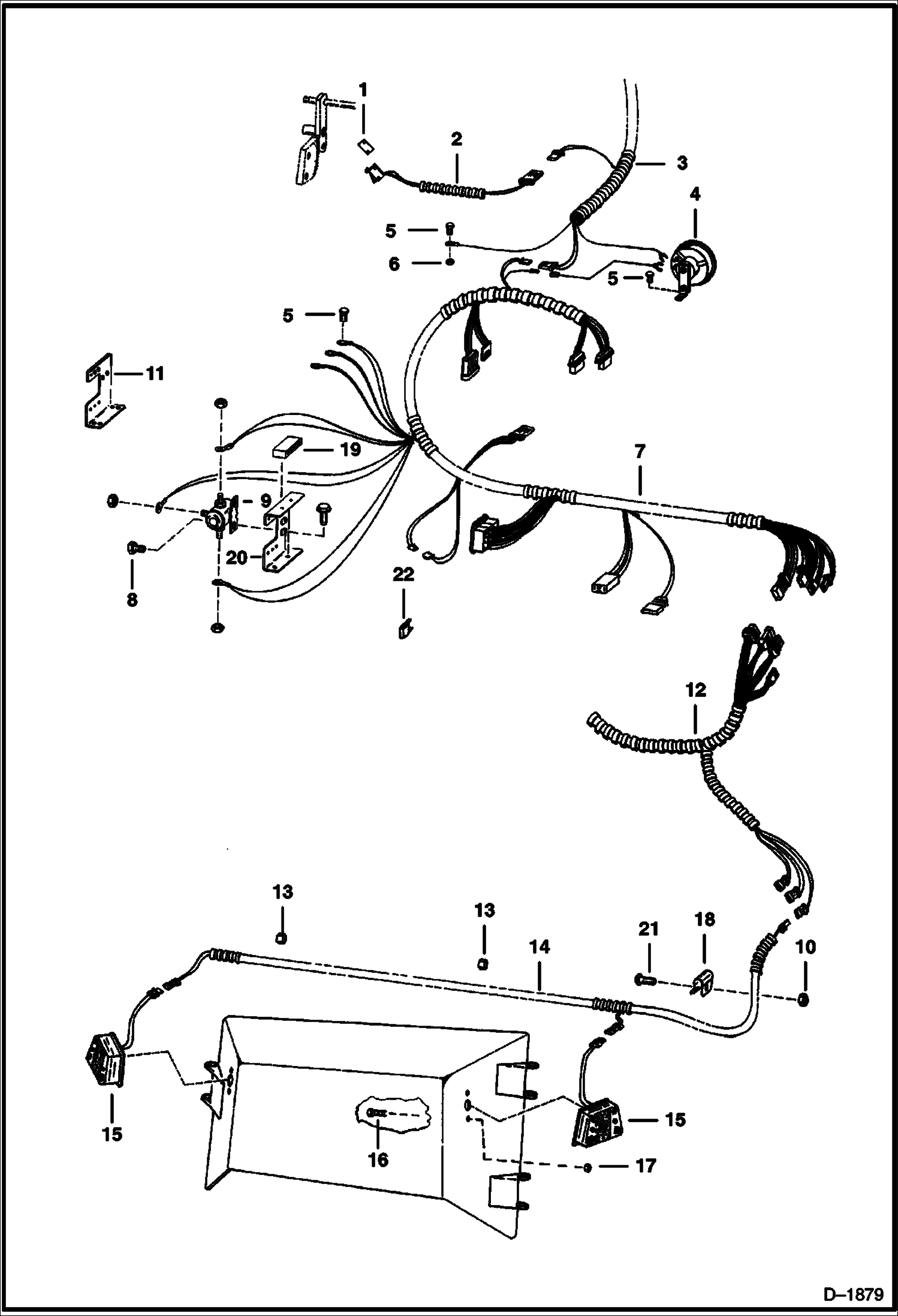 Схема запчастей Bobcat Articulated Loaders - FRAME ELECTRICAL ELECTRICAL SYSTEM