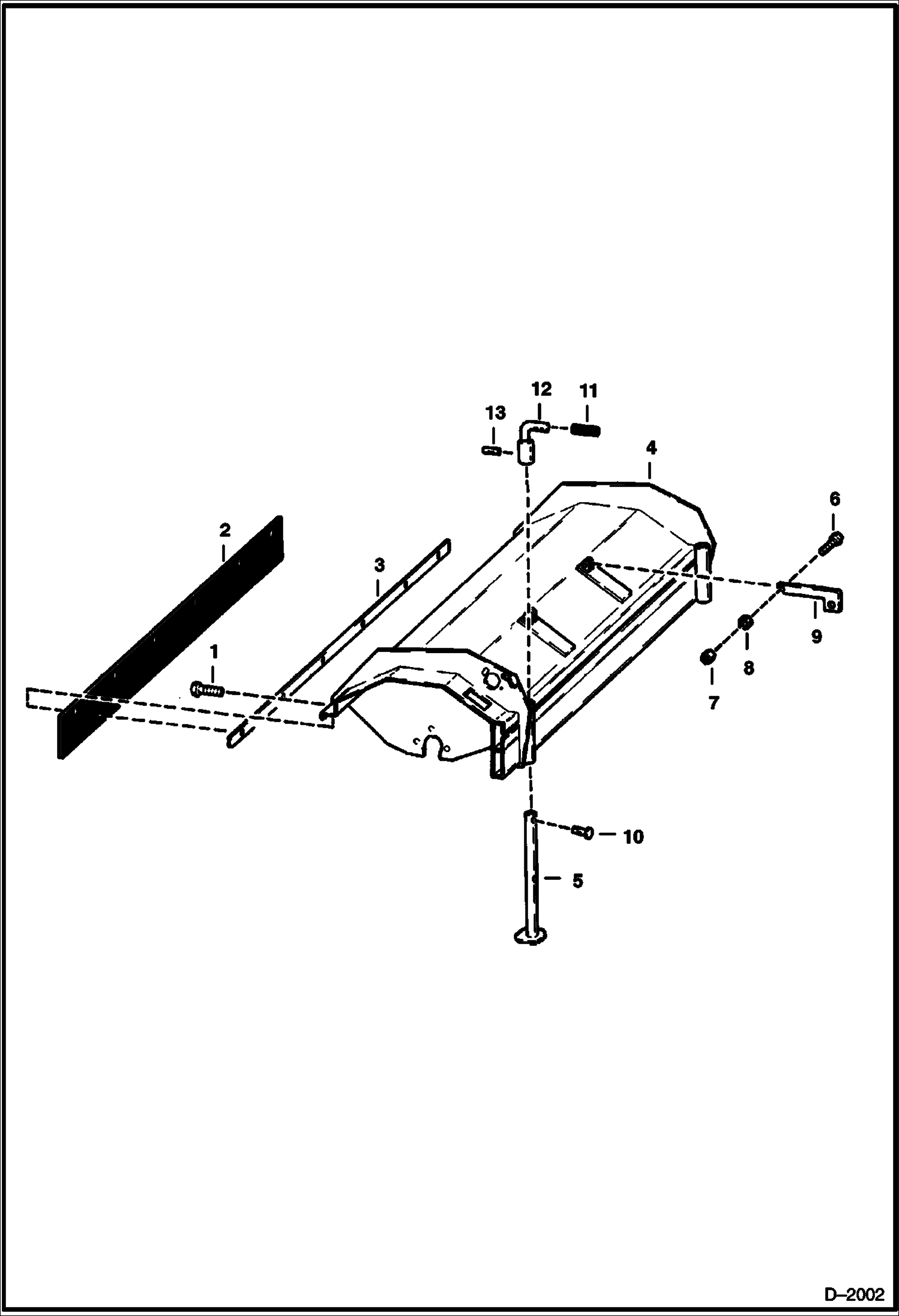 Схема запчастей Bobcat ANGLE BROOM - GRADER BROOM (Shrouding) Loader