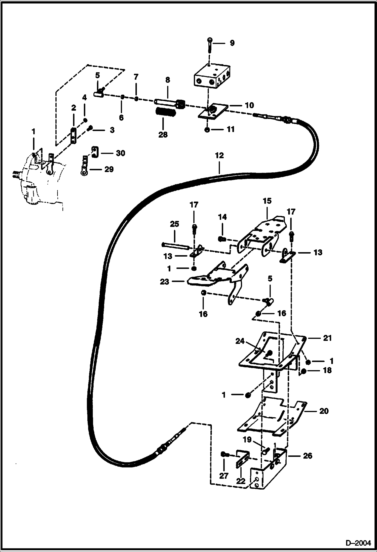 Схема запчастей Bobcat Articulated Loaders - HYDROSTATIC DRIVE CONTROLS HYDROSTATIC SYSTEM