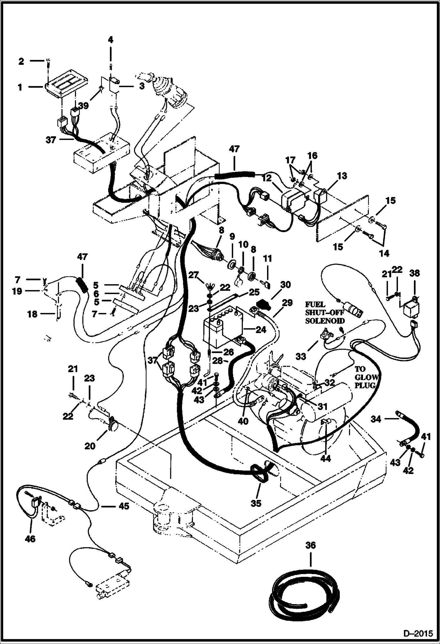 Схема запчастей Bobcat 231 - ELECTRICAL SYSTEMS ELECTRICAL SYSTEM