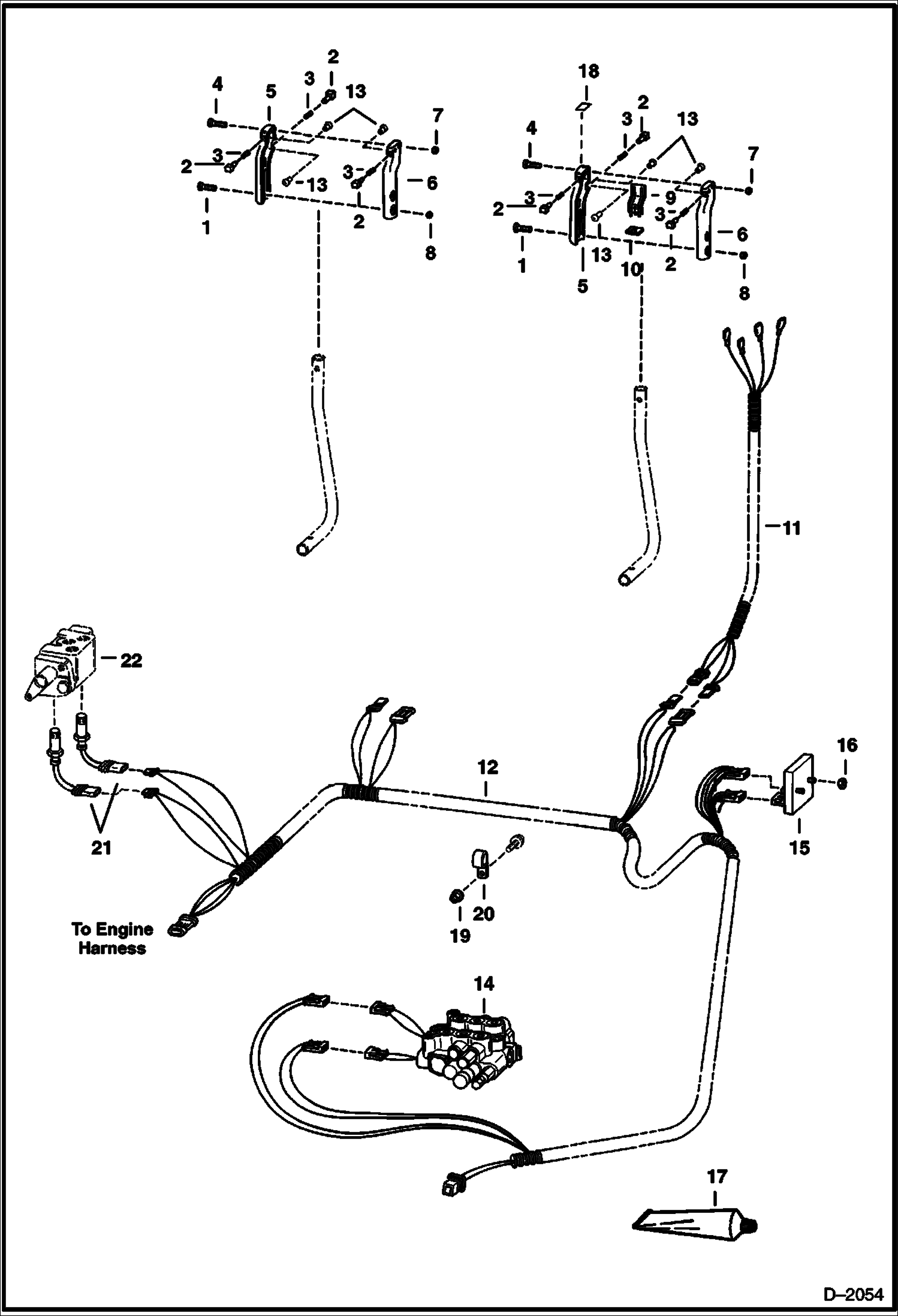 Схема запчастей Bobcat 800s - CONTROLS ELECTRICAL (S/N 5084 11353 & Below) ELECTRICAL SYSTEM