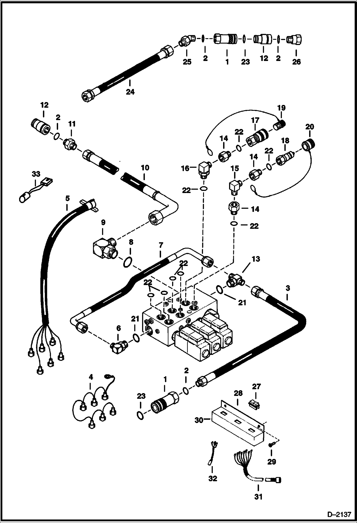 Схема запчастей Bobcat 3 POINT HITCH - 3 POINT HITCH (Valve Assembly) (H702 6650) Loader