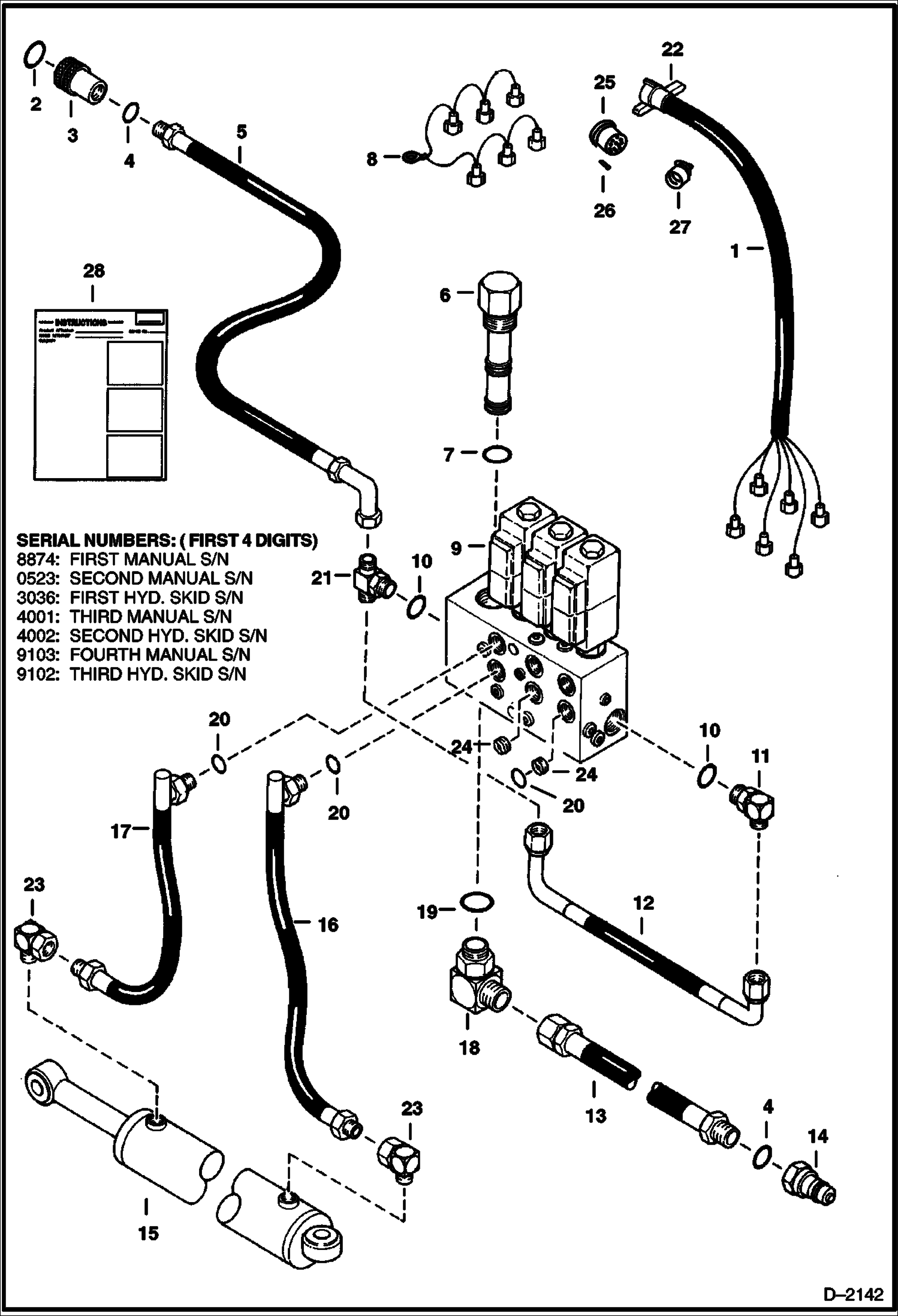 Схема запчастей Bobcat PLANERS - PLANER (Hydraulics) (303600101 & Above) Loader