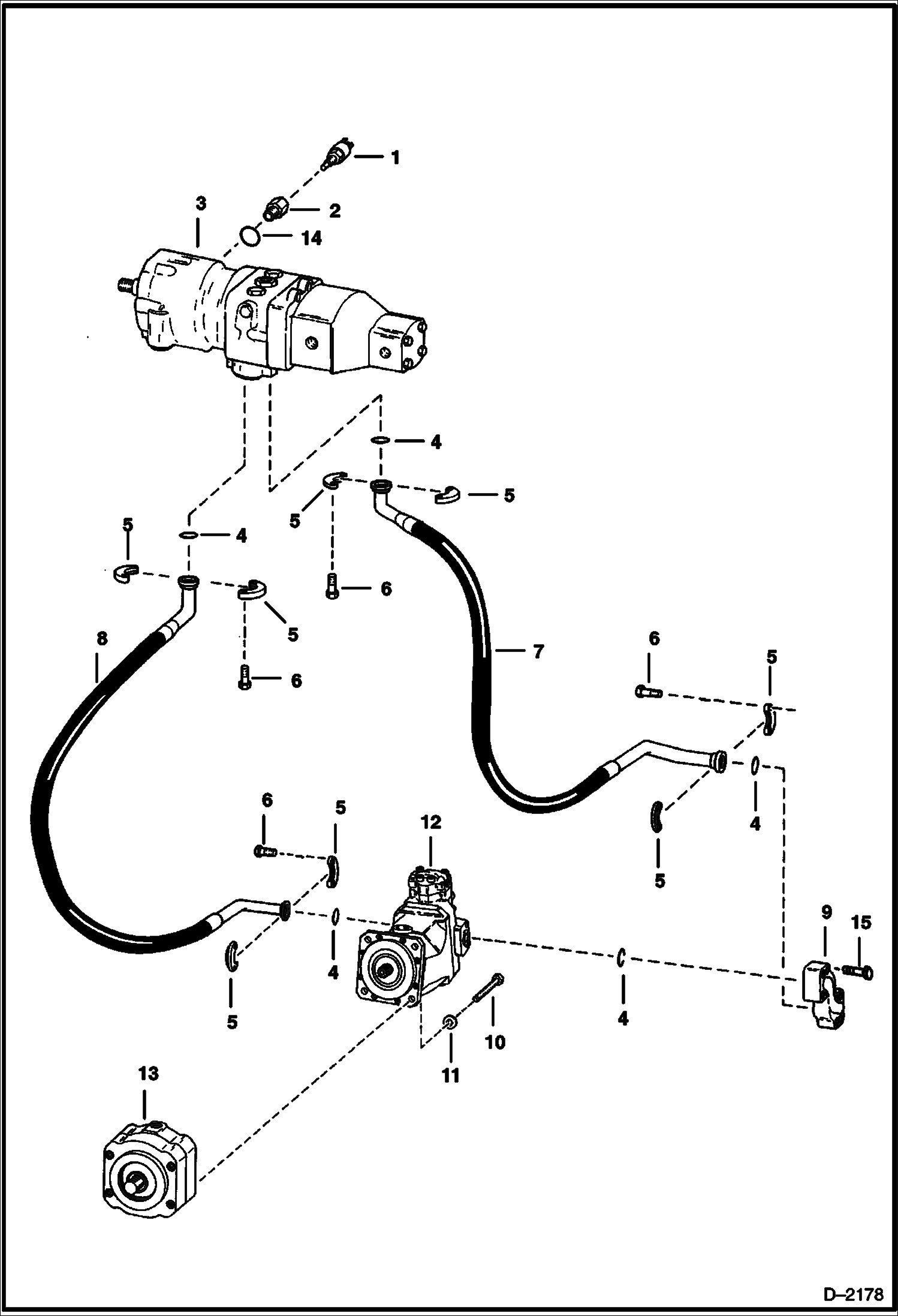 Схема запчастей Bobcat Articulated Loaders - HYDROSTATIC CIRCUITRY HYDROSTATIC SYSTEM