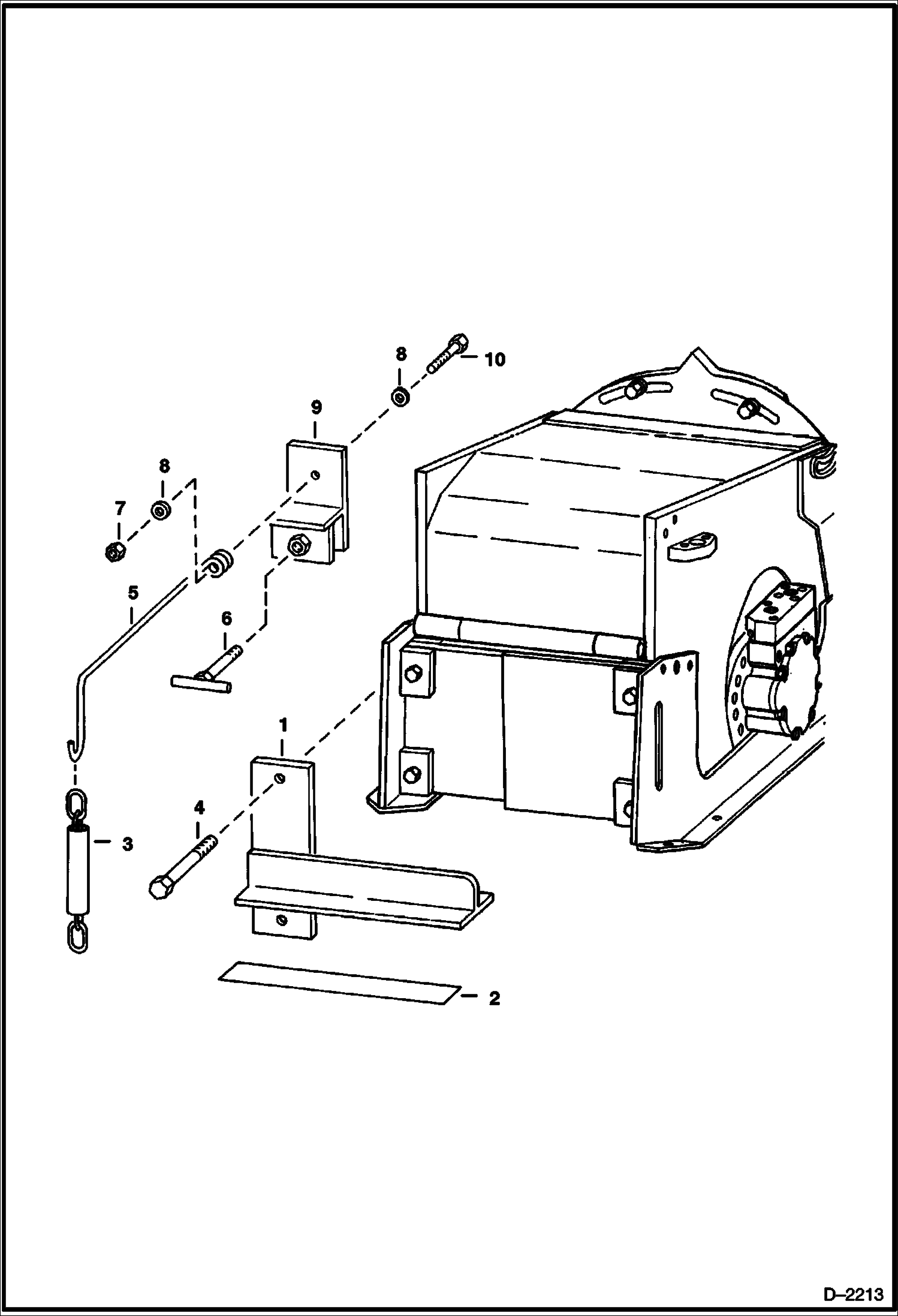 Схема запчастей Bobcat PLANERS - PLANER (Guide Rod) Loader