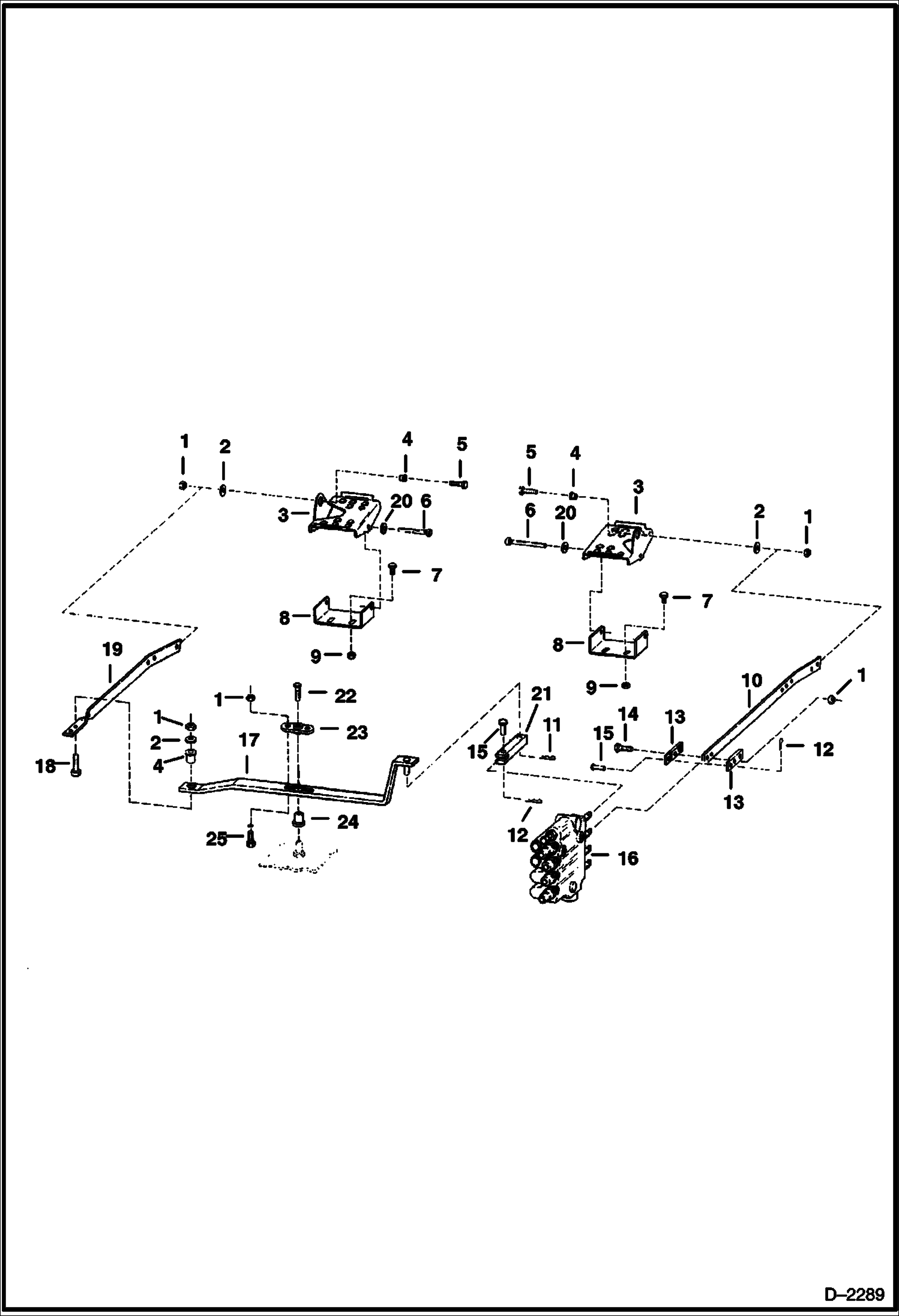 Схема запчастей Bobcat 500s - CONTROL PEDALS HYDRAULIC SYSTEM