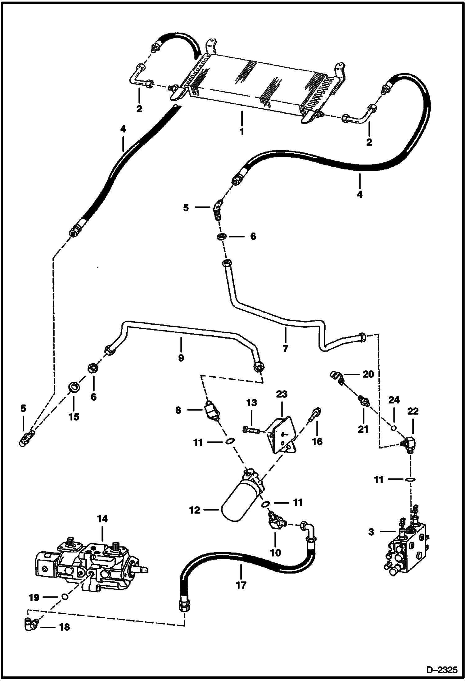 Схема запчастей Bobcat 700s - HYDROSTATIC CIRCUITRY HYDROSTATIC SYSTEM