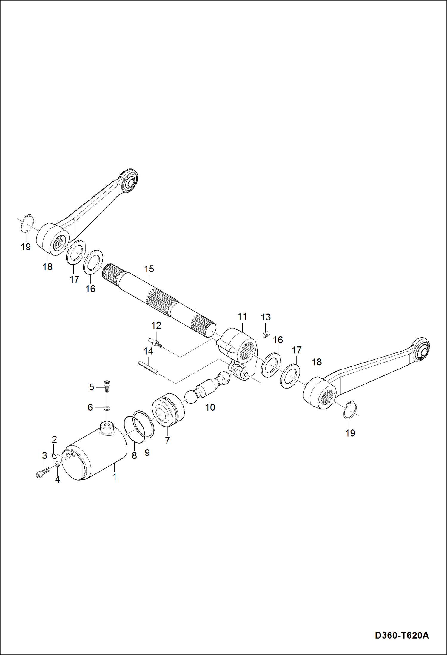 Схема запчастей Bobcat CT335 - HYDRAULIC LIFT ARM GROUP HYDRAULIC SYSTEM