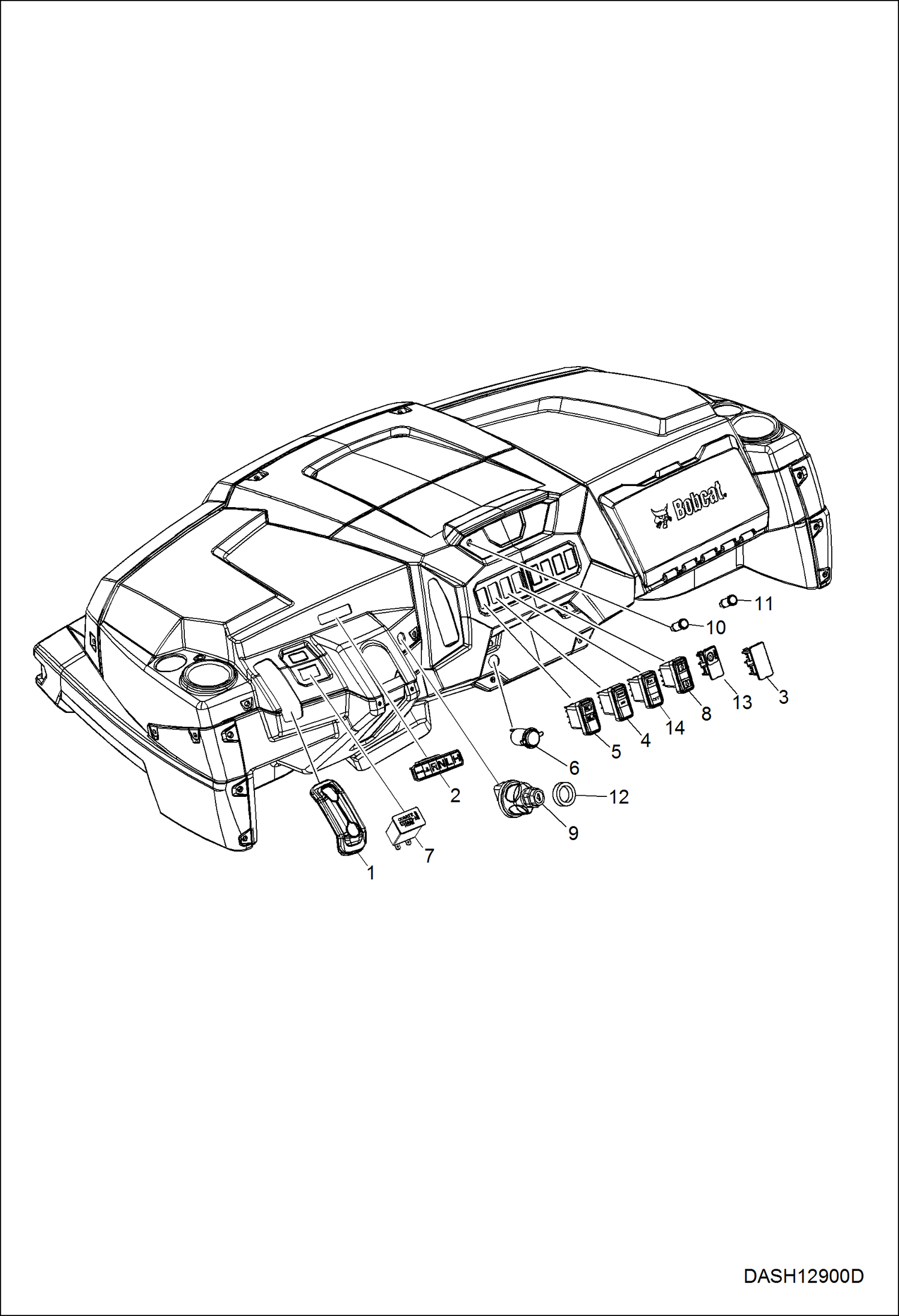 Схема запчастей Bobcat 3400 - ELECTRICAL, DASH INSTRUMENTS and CONTROLS ELECTRICAL SYSTEM