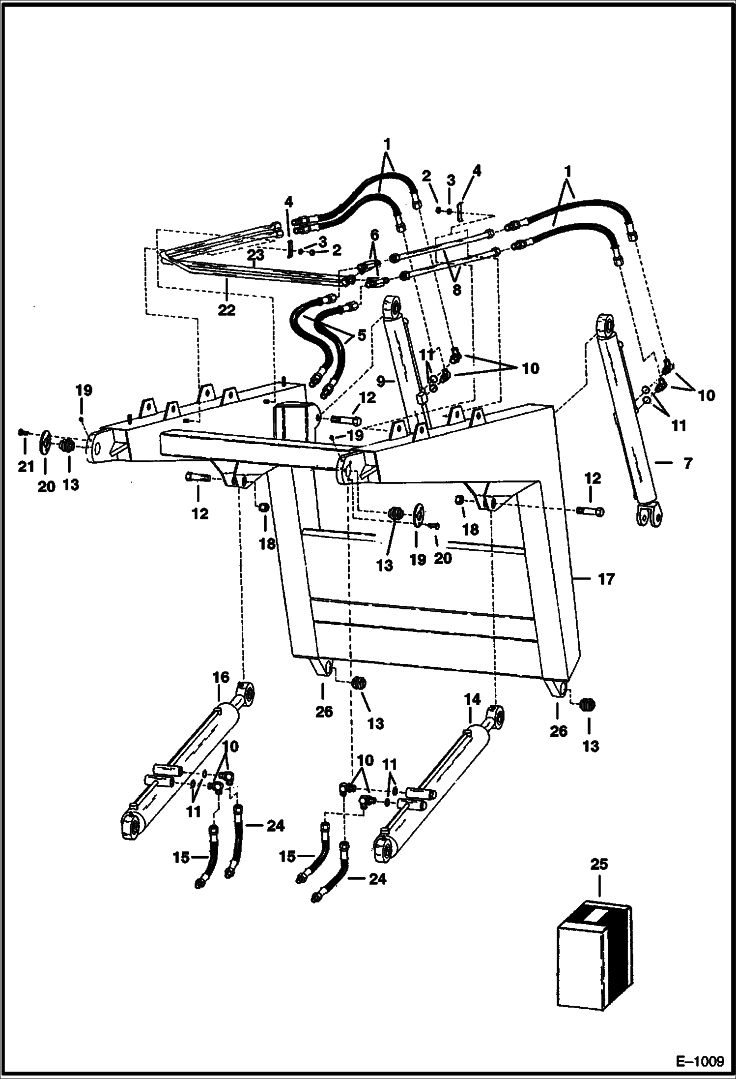 Схема запчастей Bobcat 900s - LIFT ARM HYDRAULICS HYDRAULIC SYSTEM