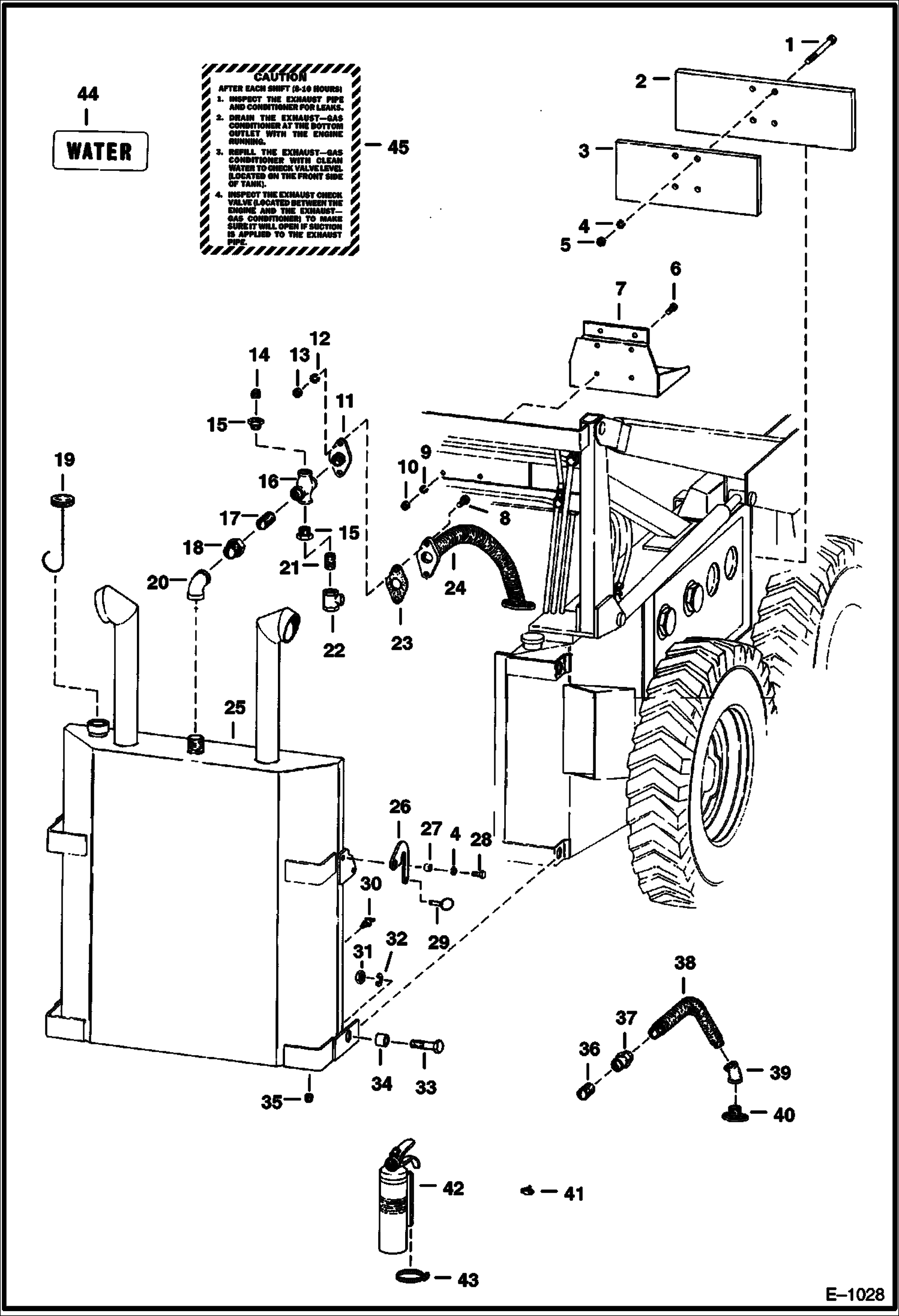 Схема запчастей Bobcat 400s - SCRUBBER MUFFLER ACCESSORIES & OPTIONS