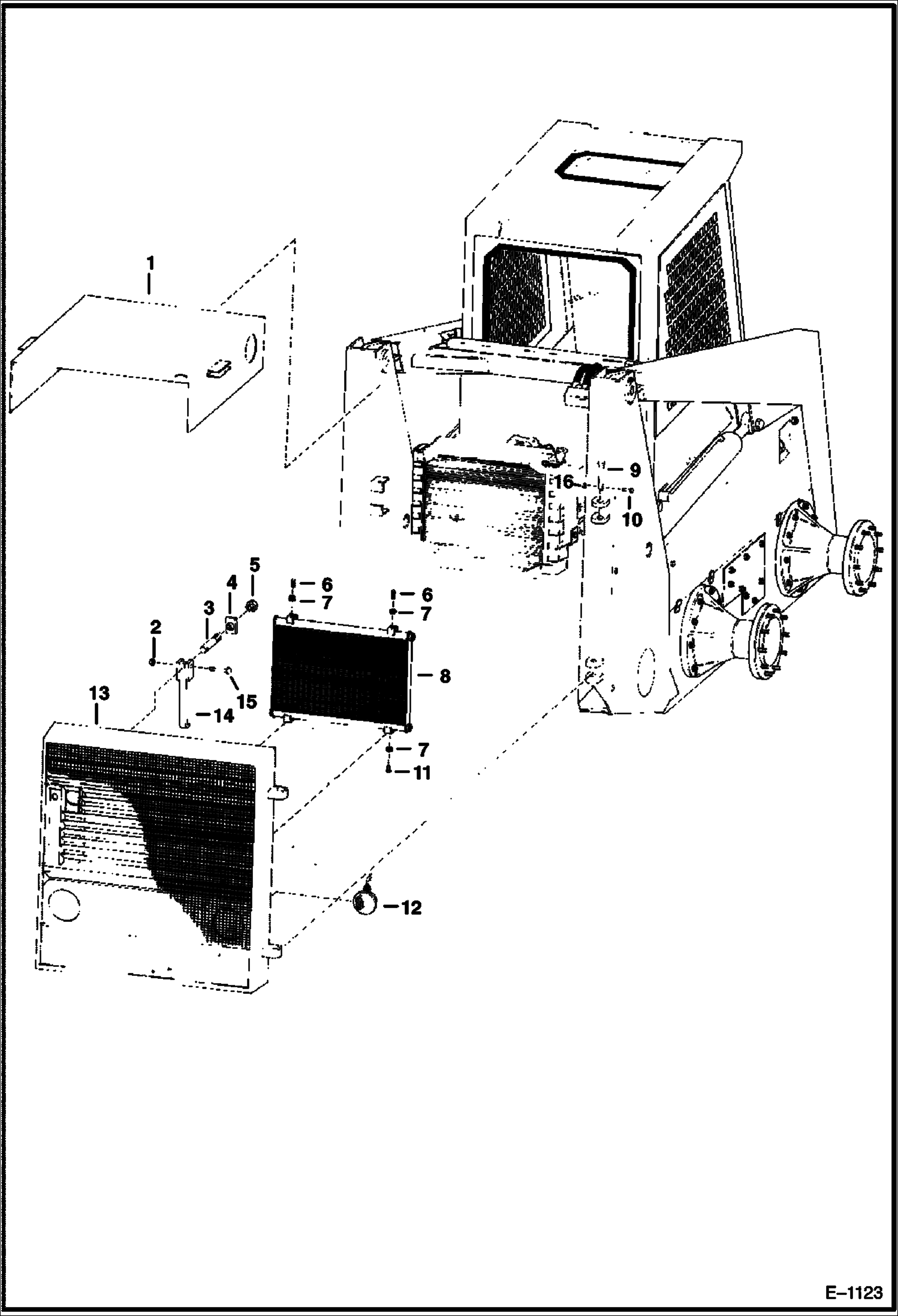 Схема запчастей Bobcat 900s - REAR DOOR & ATTACHING PARTS MAIN FRAME