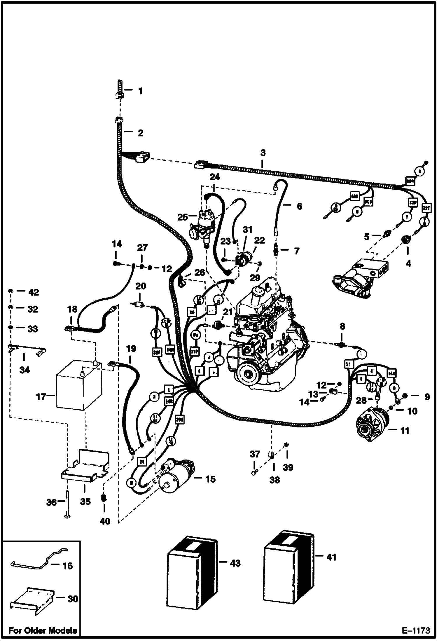 Схема запчастей Bobcat 600s - ENGINE ELECTRICAL SYSTEM ELECTRICAL SYSTEM