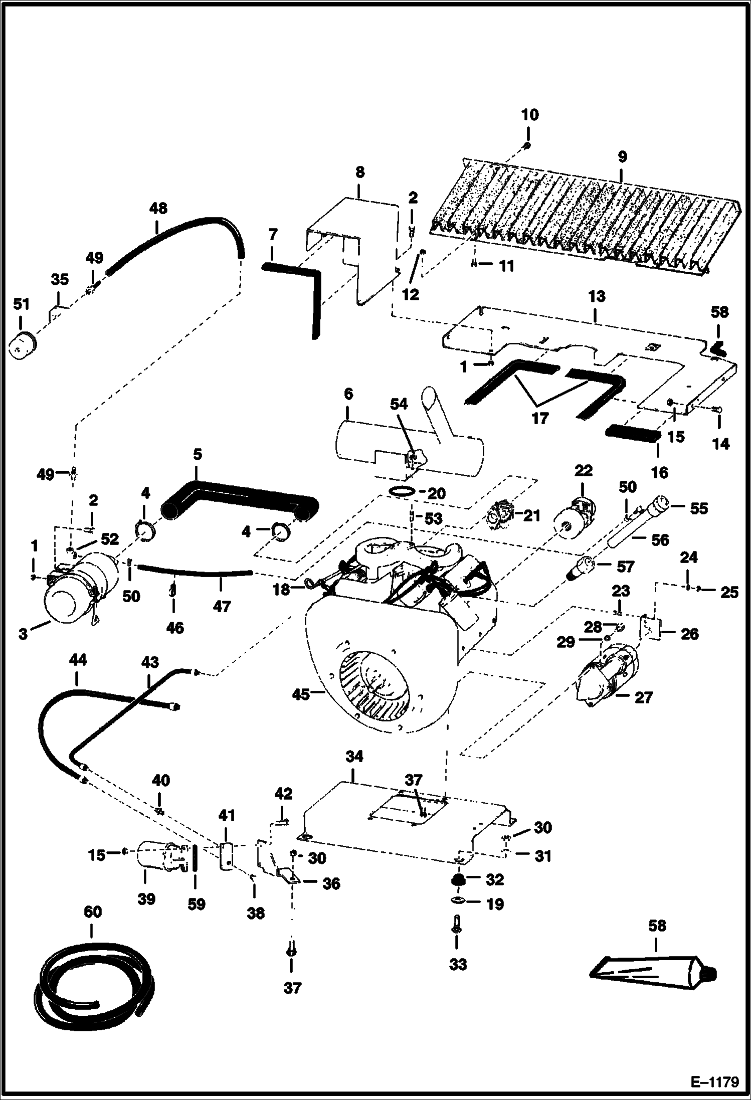 Схема запчастей Bobcat 700s - ENGINE & ATTACHING PARTS (S/N 11999 & Below) POWER UNIT