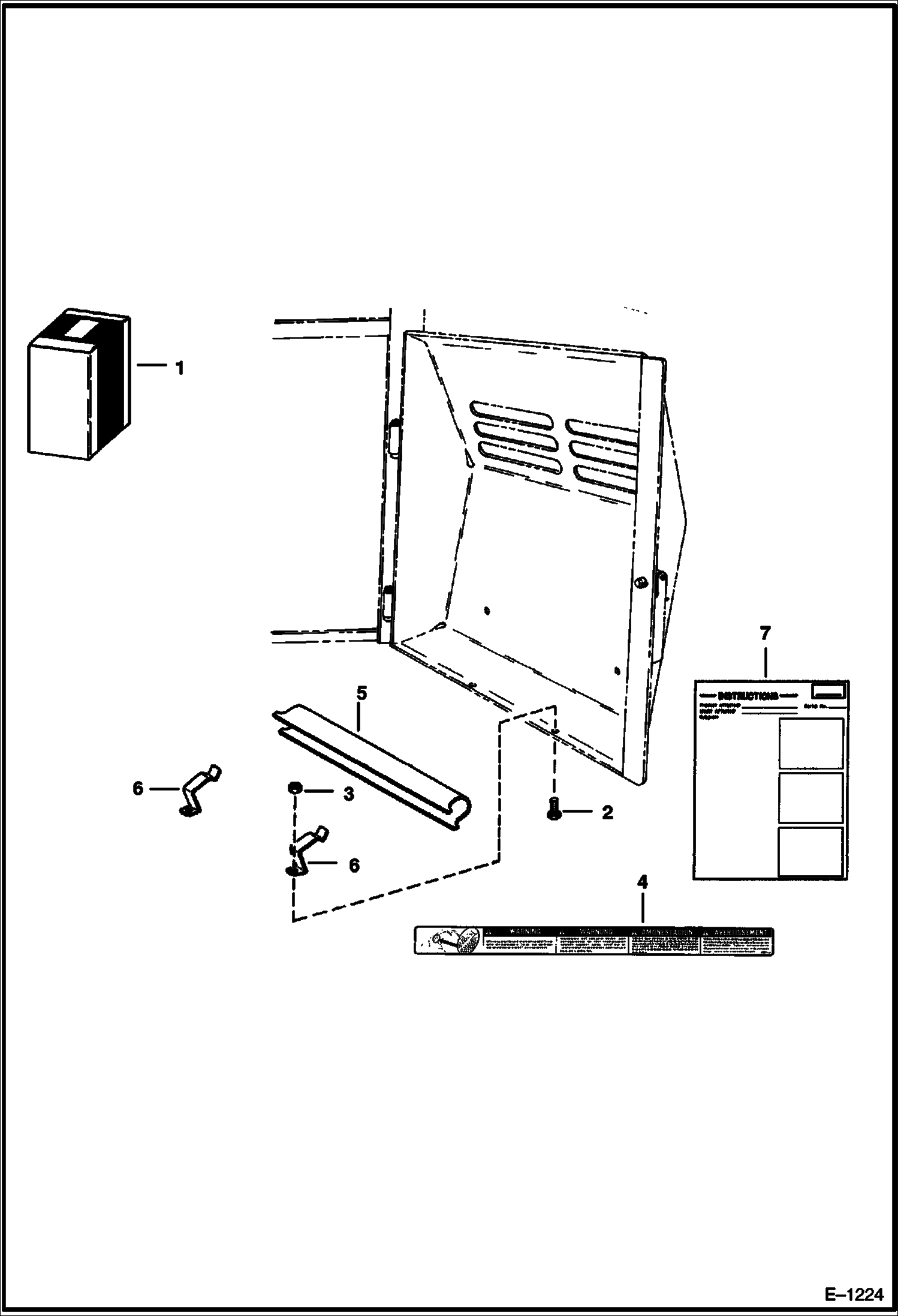 Схема запчастей Bobcat 500s - LIFT ARM STOP ACCESSORIES & OPTIONS