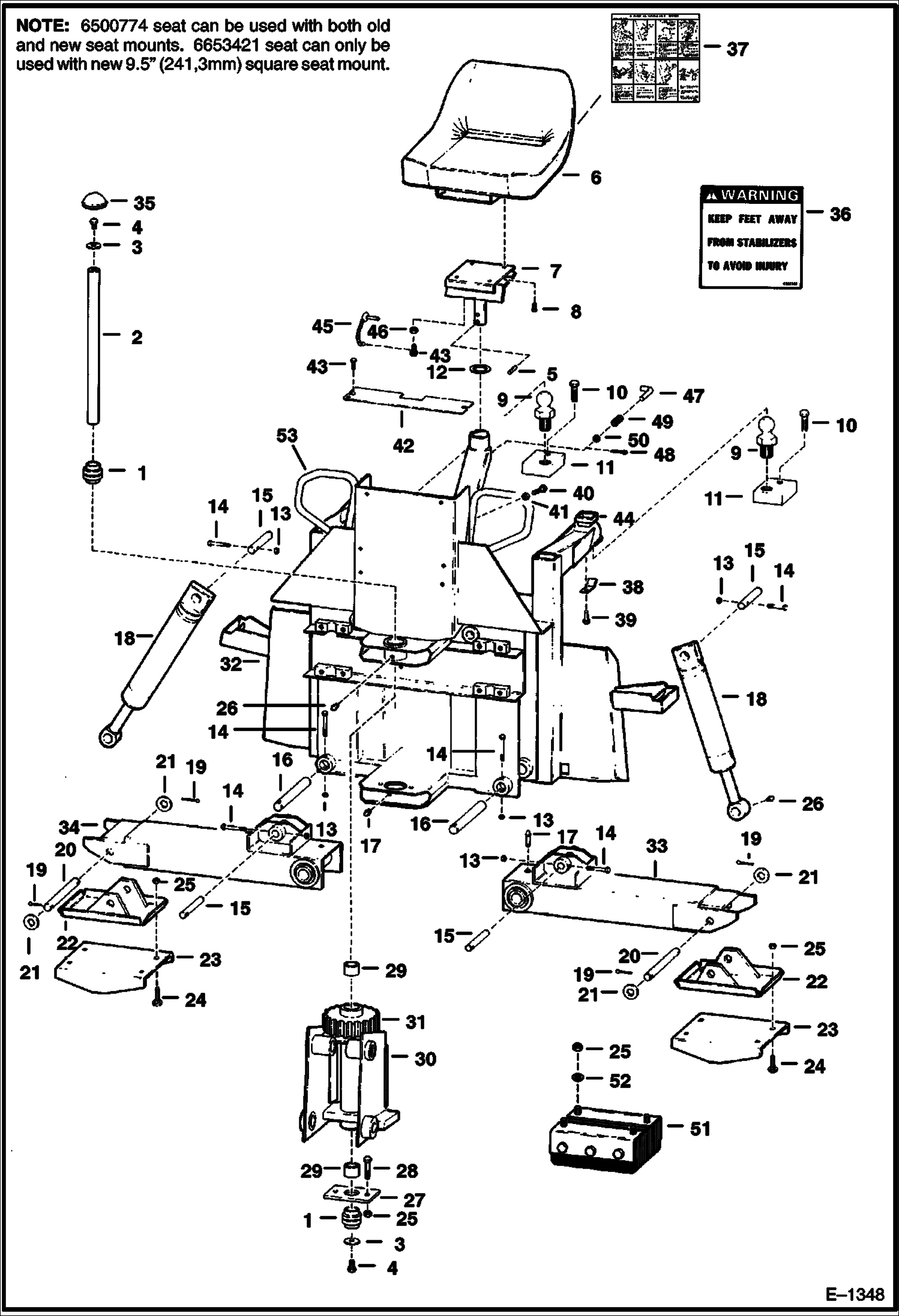 Схема запчастей Bobcat BACKHOE - BACKHOE (Mainf Frame) (911) 911 BACKHOE