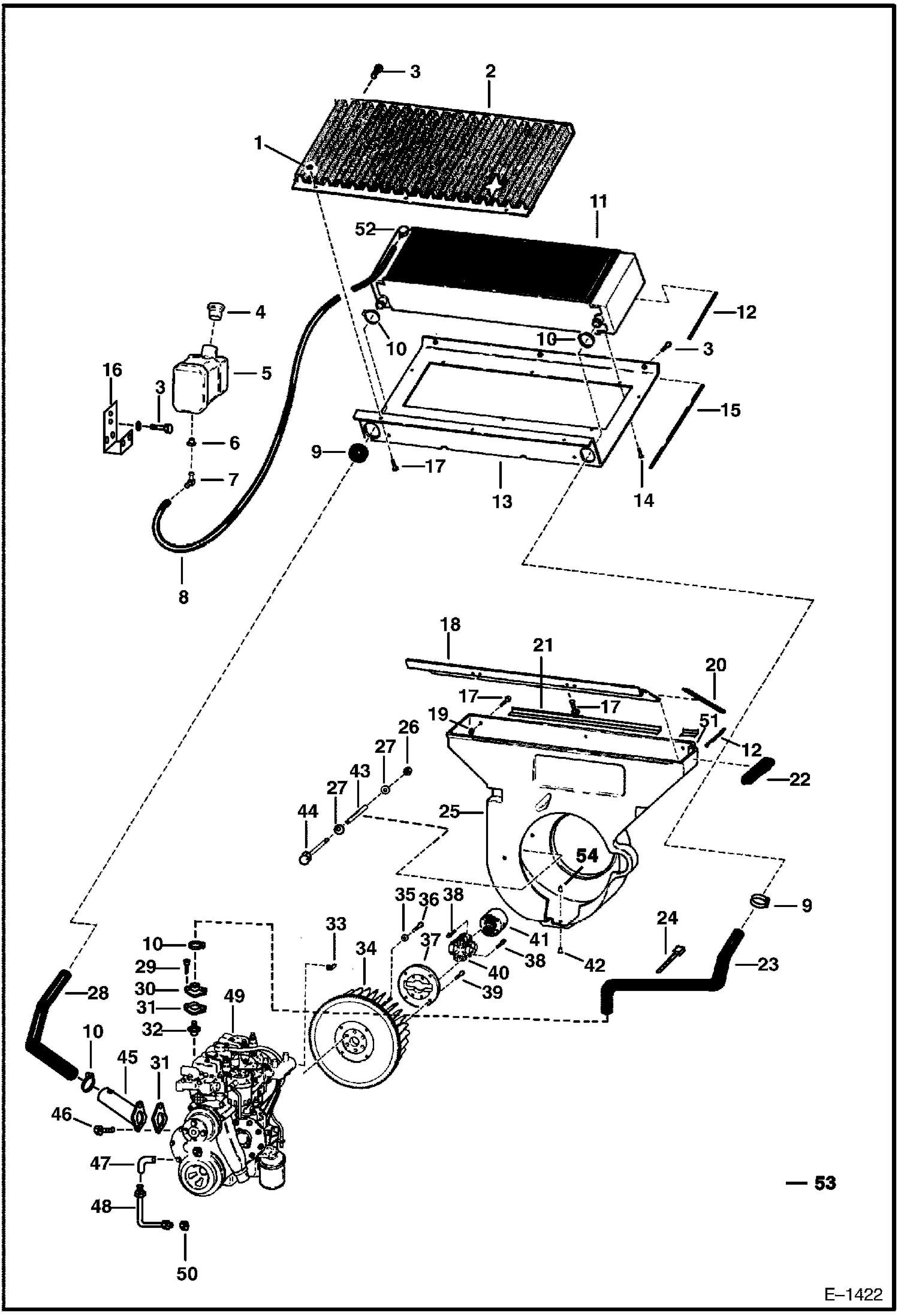 Схема запчастей Bobcat Articulated Loaders - ENGINE & ATTACHING PARTS POWER UNIT