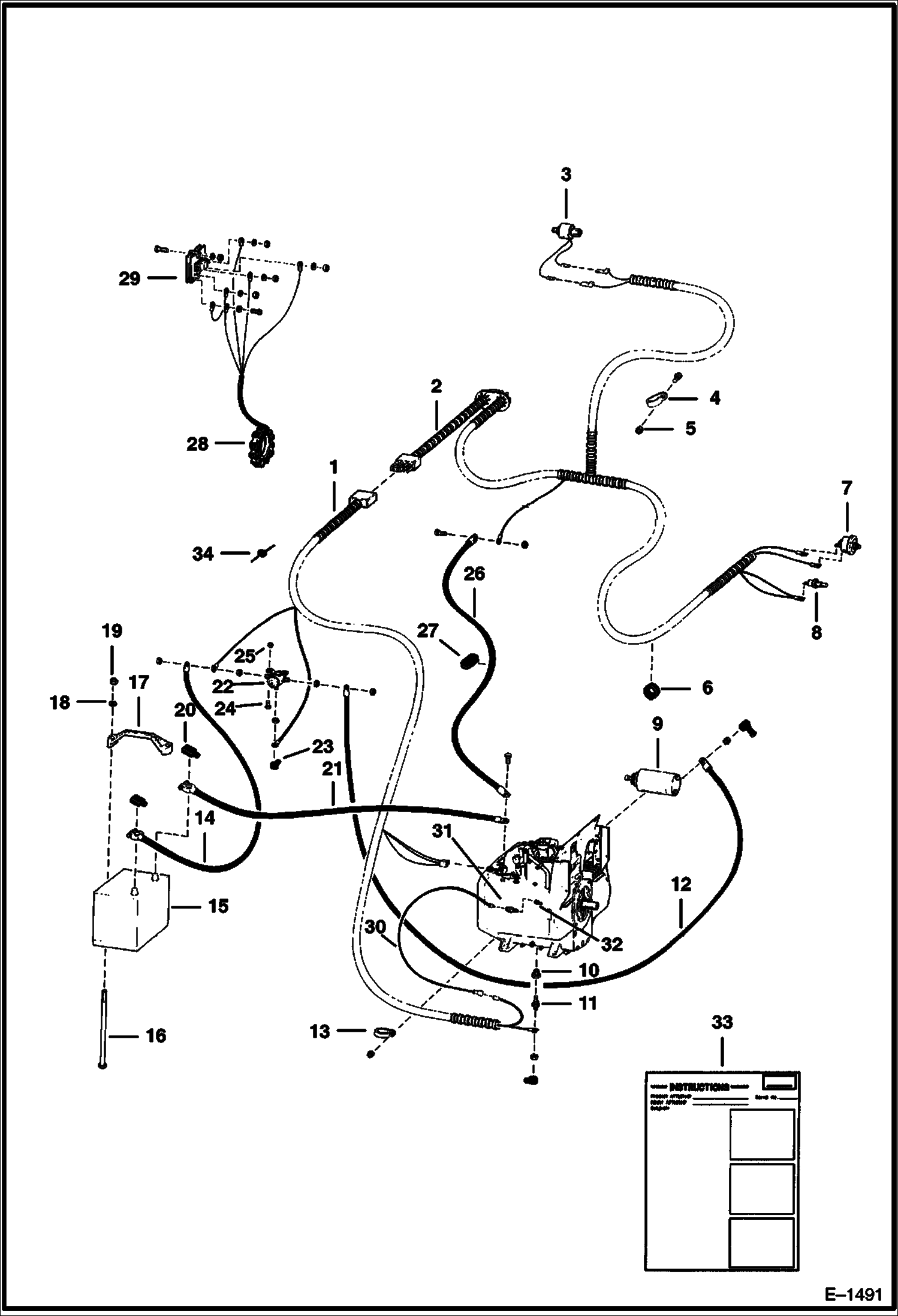 Схема запчастей Bobcat 400s - ENGINE ELECTRICAL ELECTRICAL SYSTEM