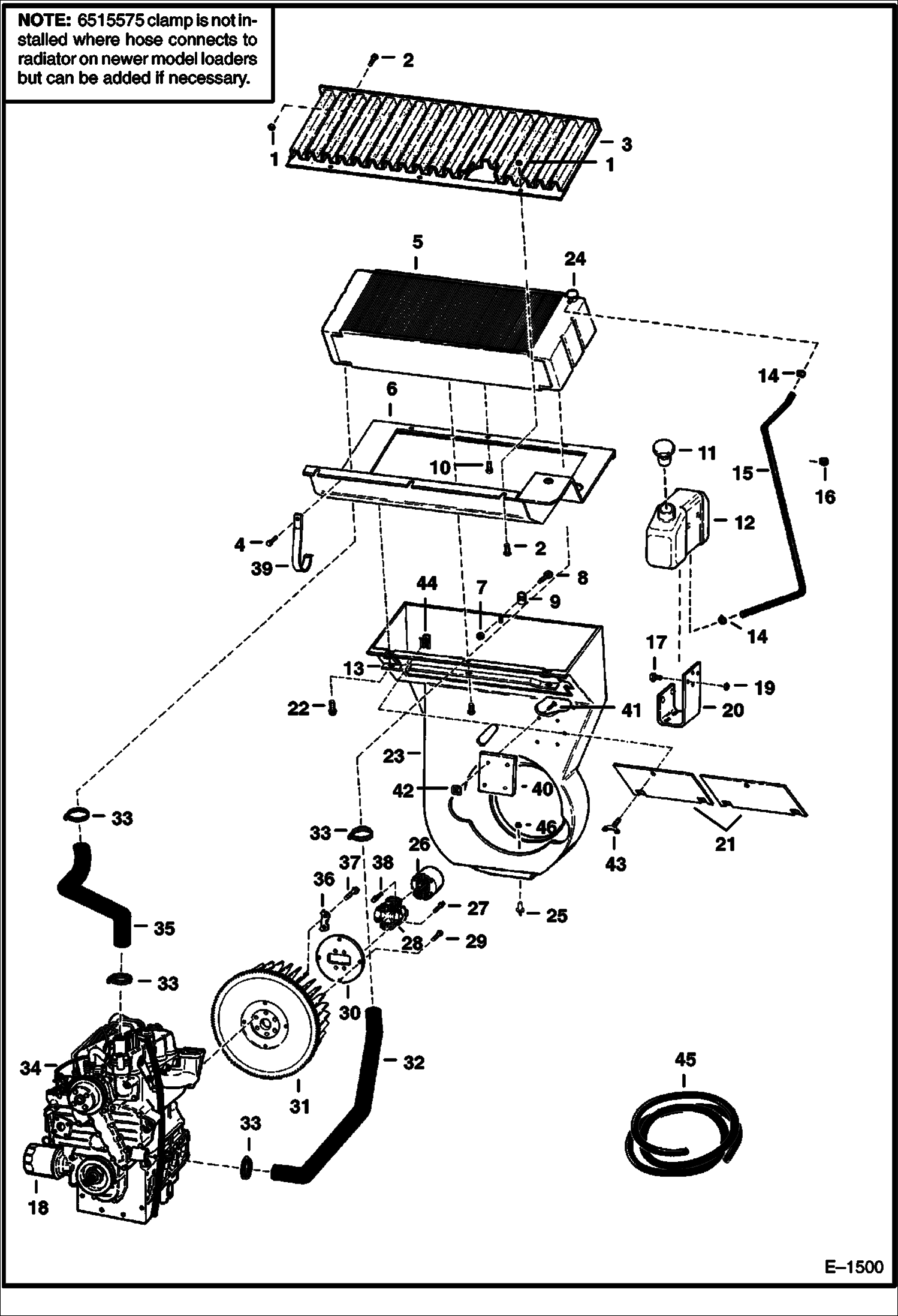 Схема запчастей Bobcat 700s - ENGINE & ATTACHING PARTS POWER UNIT