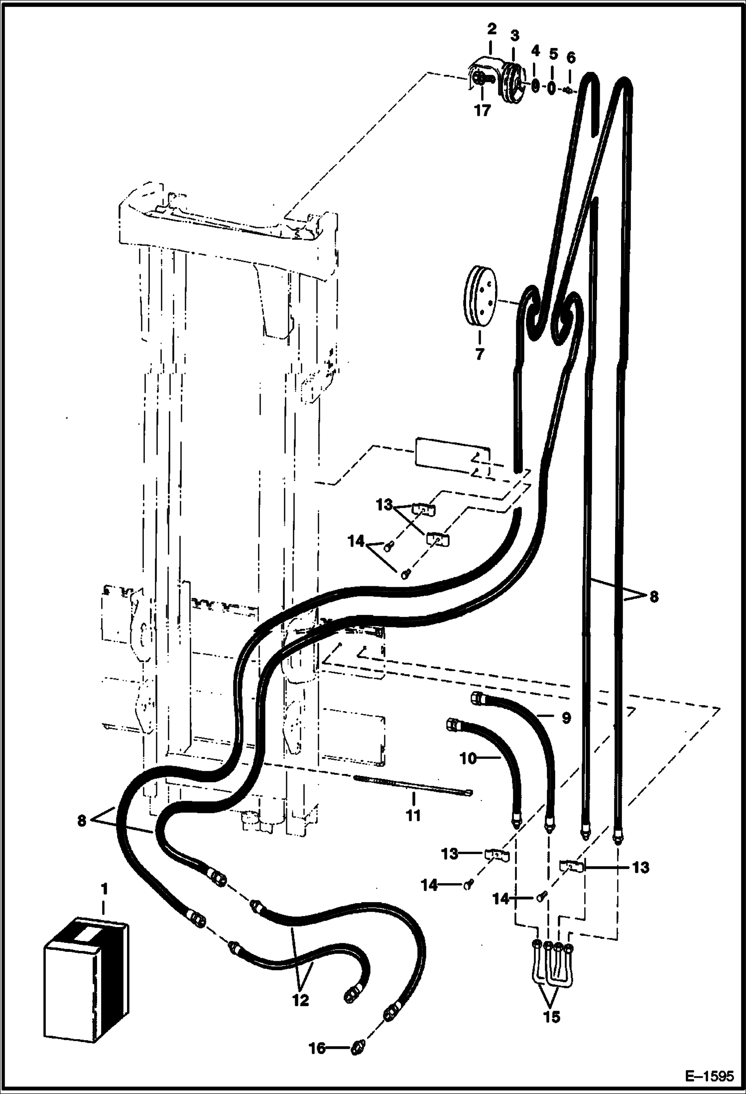 Схема запчастей Bobcat Articulated Loaders - #6 PLUMBING KIT (Vertical Mast) ACCESSORIES & OPTIONS