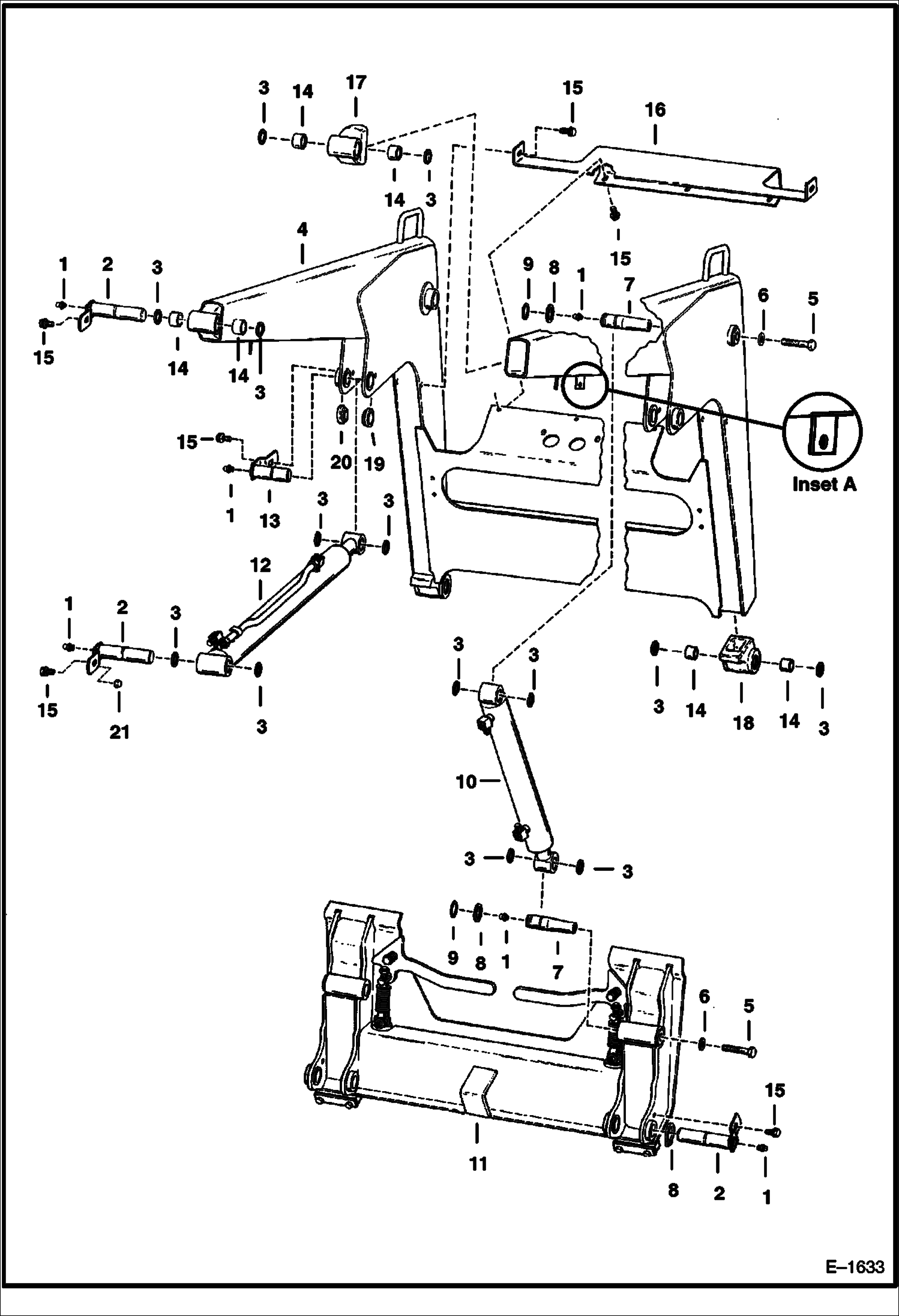 Схема запчастей Bobcat 900s - LIFT ARMS & BOB-TACH MAIN FRAME