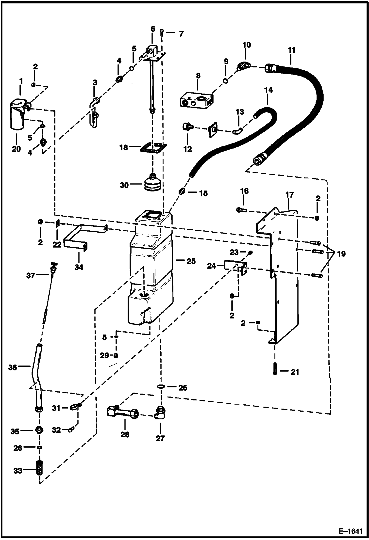 Схема запчастей Bobcat Articulated Loaders - HYDRAULIC OIL TANK (S/N 15021 & Above) HYDROSTATIC SYSTEM