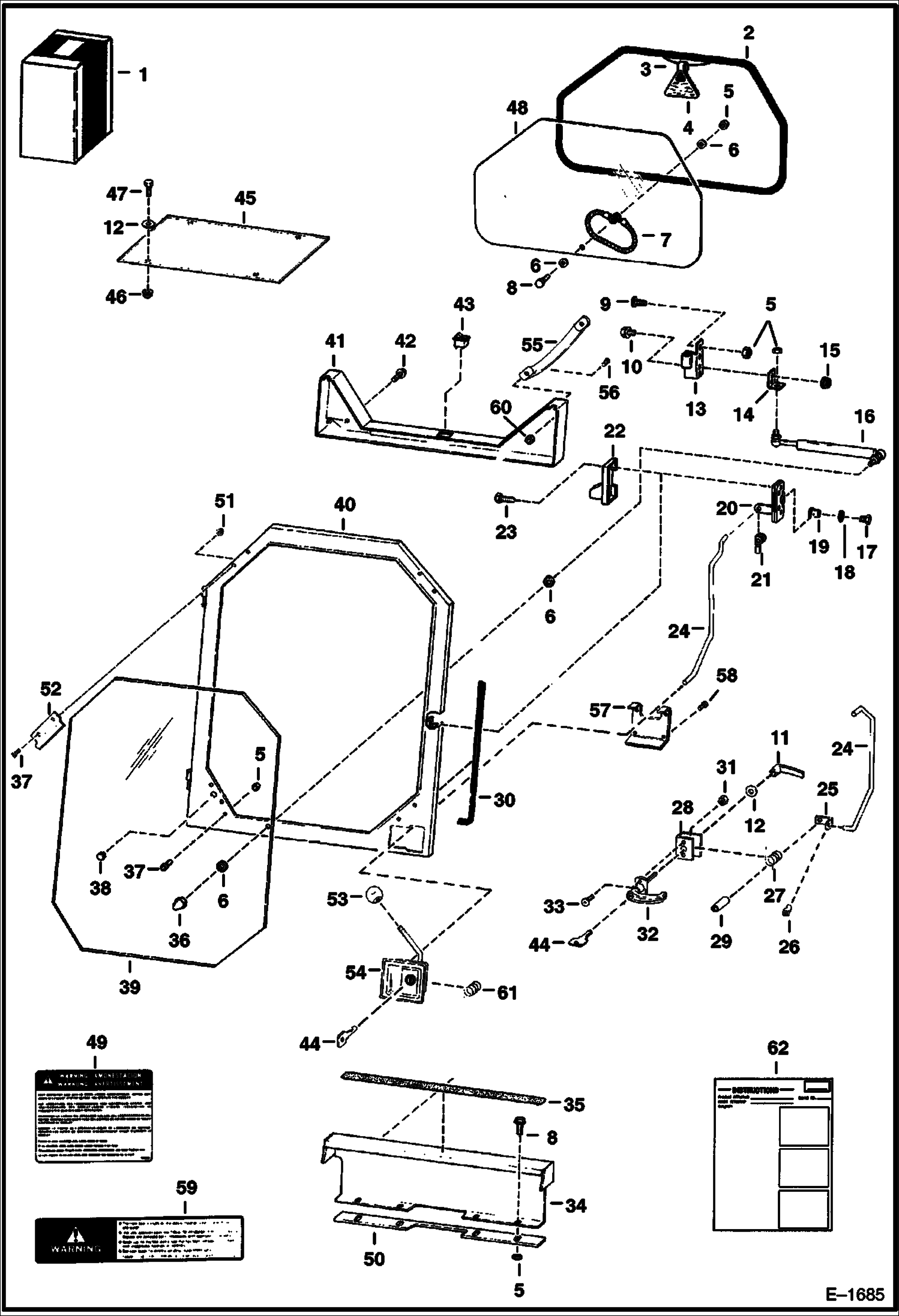 Схема запчастей Bobcat 700s - CAB ENCLOSURE (Special Applications) ACCESSORIES & OPTIONS