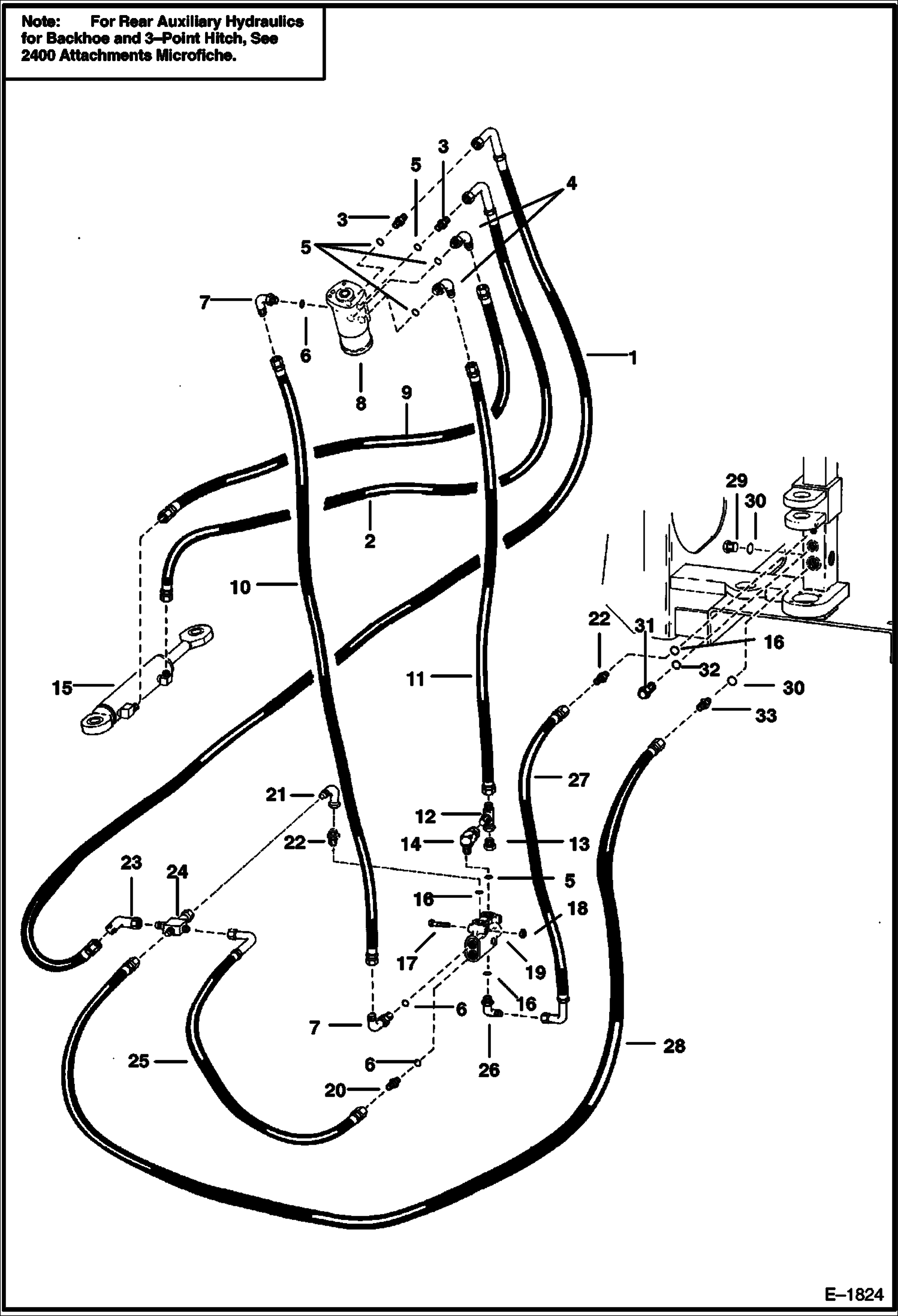 Схема запчастей Bobcat Articulated Loaders - STEERING HYDRAULICS HYDRAULIC SYSTEM