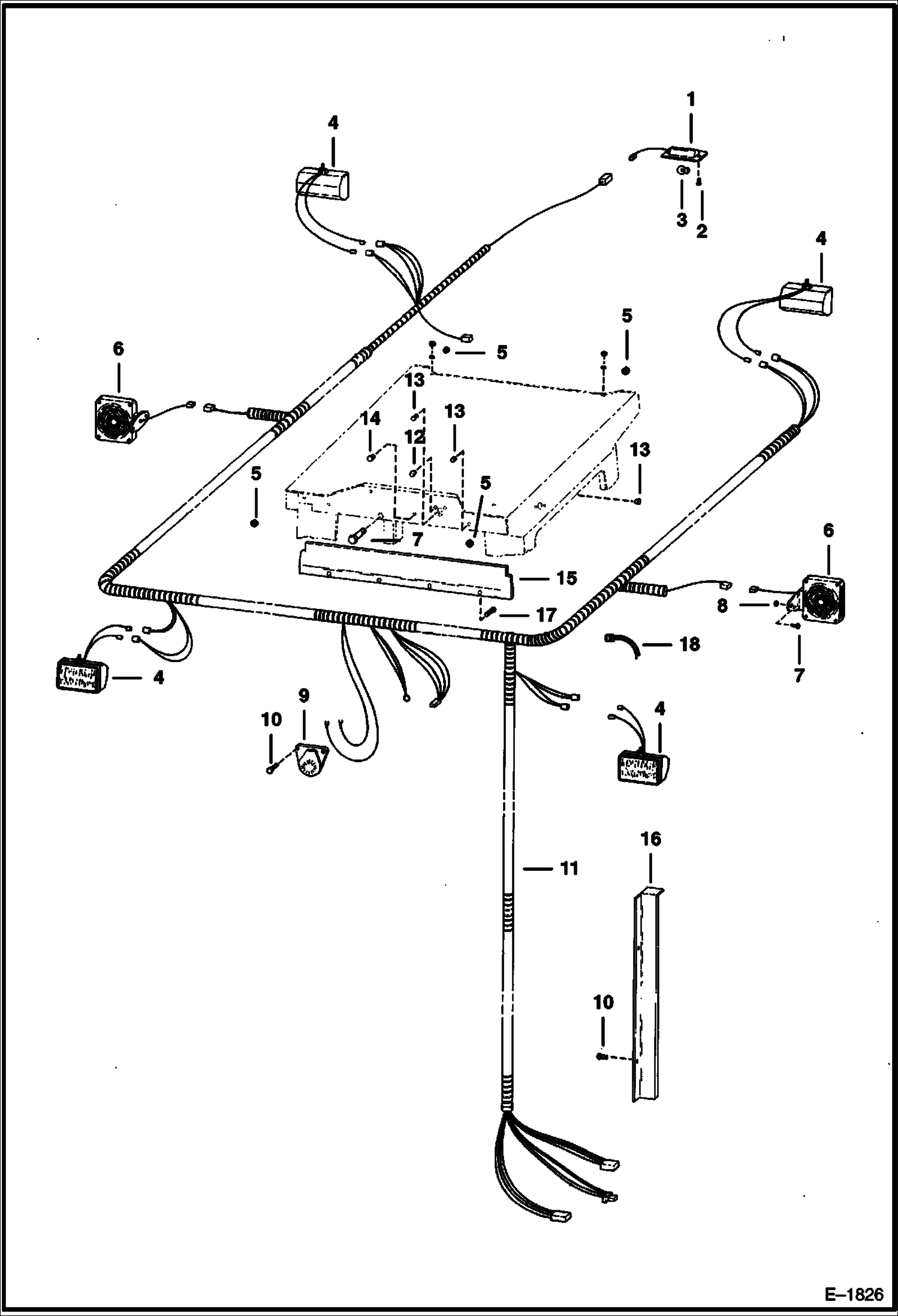 Схема запчастей Bobcat Articulated Loaders - CAB ELECTRICAL (Deluxe Cab) ACCESSORIES & OPTIONS