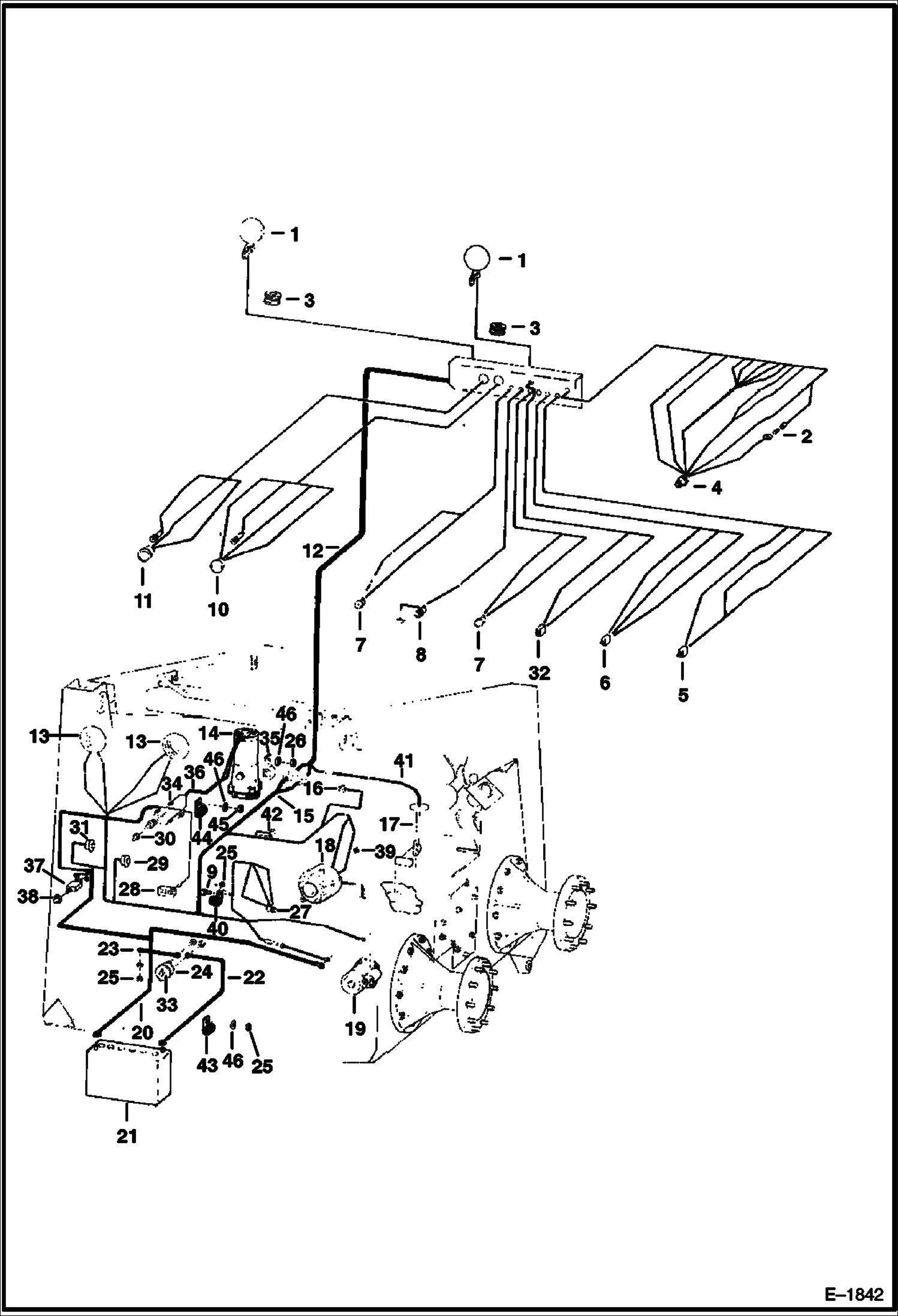 Схема запчастей Bobcat 900s - CAB & ENGINE ELECTRICAL CIRCUITRY (S/N 13131 & Above) ELECTRICAL SYSTEM