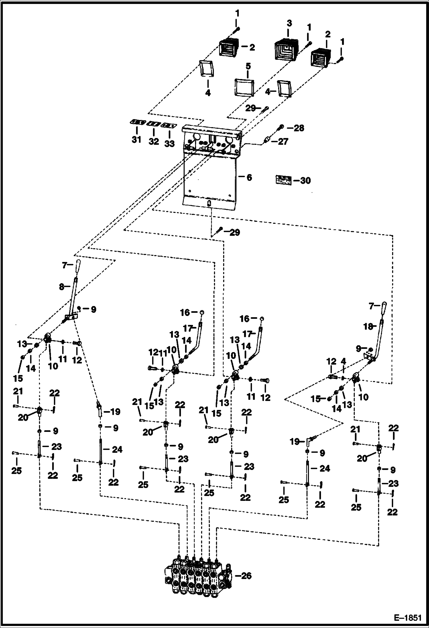 Схема запчастей Bobcat BACKHOE - BACKHOE (Controls) (911B) 911B/914B BACKHOE