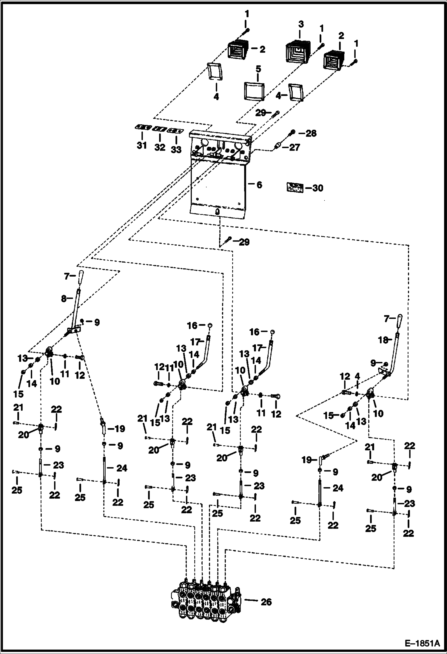 Схема запчастей Bobcat BACKHOE - BACKHOE (Controls) (914B) 911B/914B BACKHOE