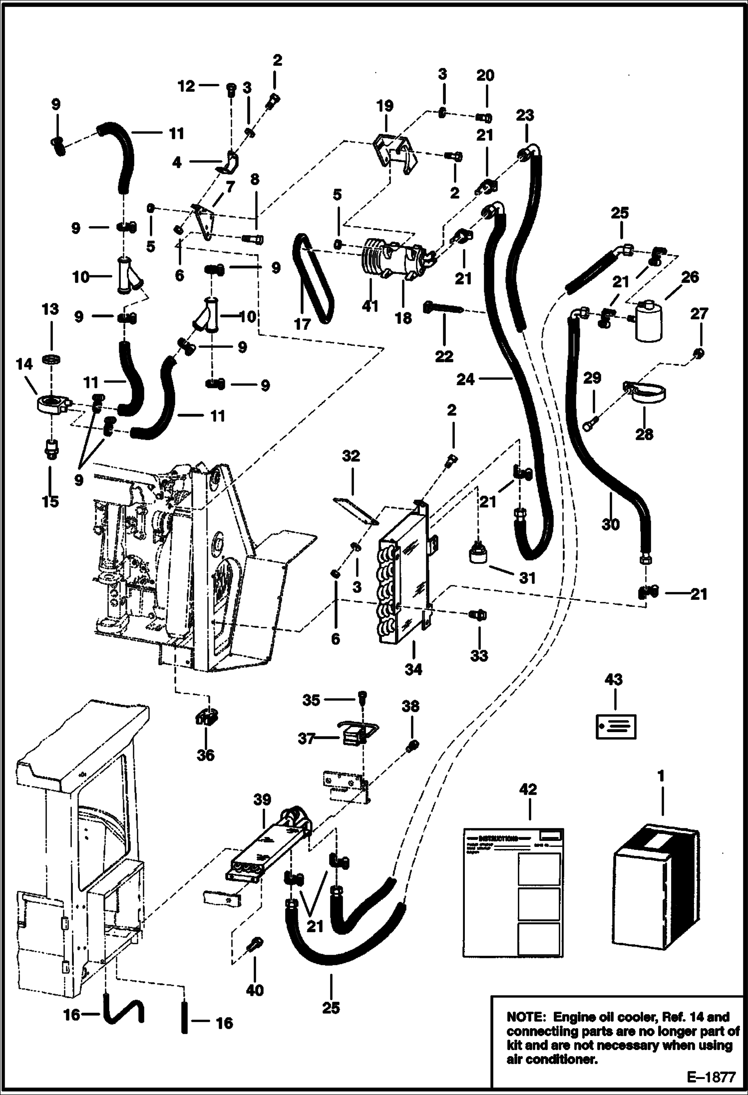 Схема запчастей Bobcat Articulated Loaders - AIR CONDITIONER ACCESSORIES & OPTIONS