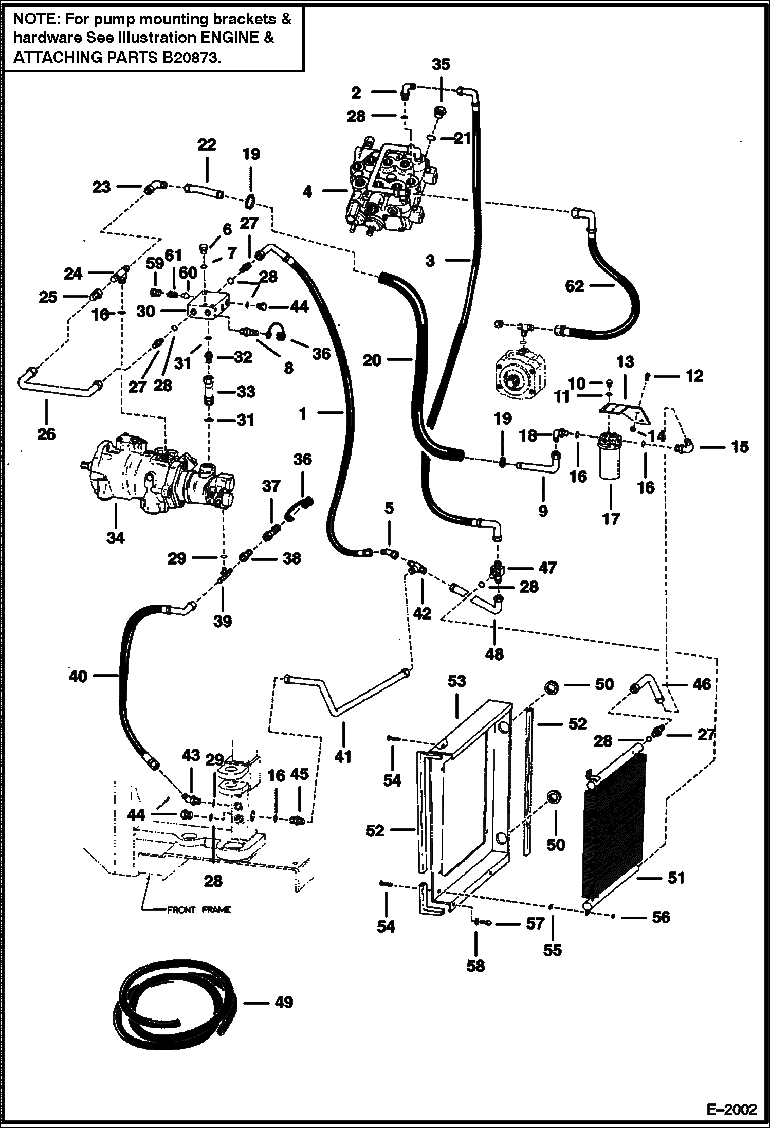 Схема запчастей Bobcat Articulated Loaders - HYDROSTATIC CIRCUITRY HYDROSTATIC SYSTEM