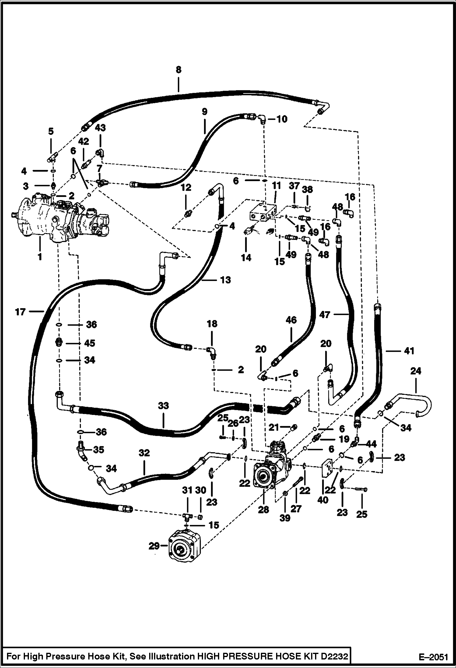 Схема запчастей Bobcat Articulated Loaders - HYDROSTATIC CIRCUITRY (S/N 12165 & Above) HYDROSTATIC SYSTEM