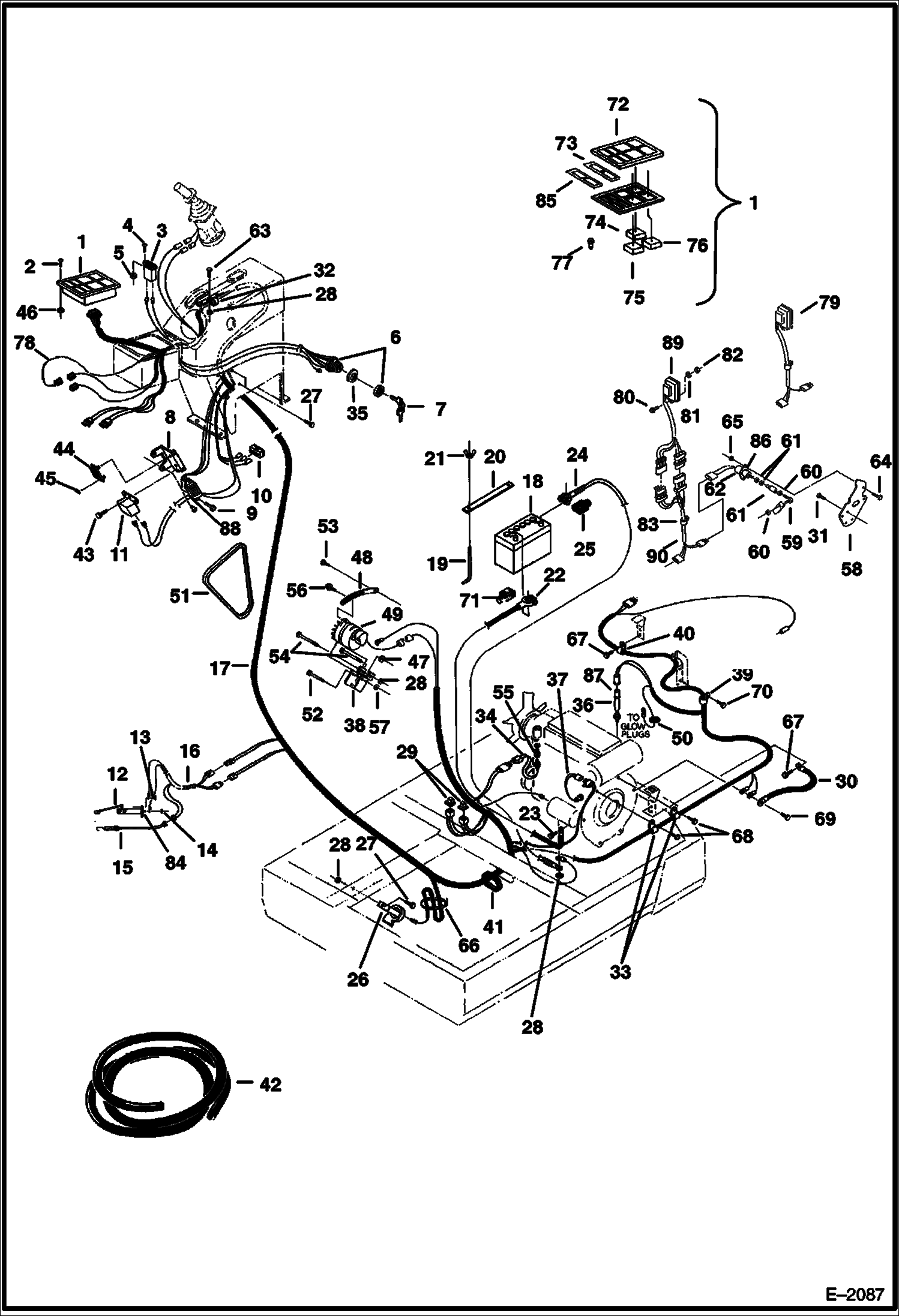 Схема запчастей Bobcat 231 - ELECTRICAL SYSTEMS ELECTRICAL SYSTEM